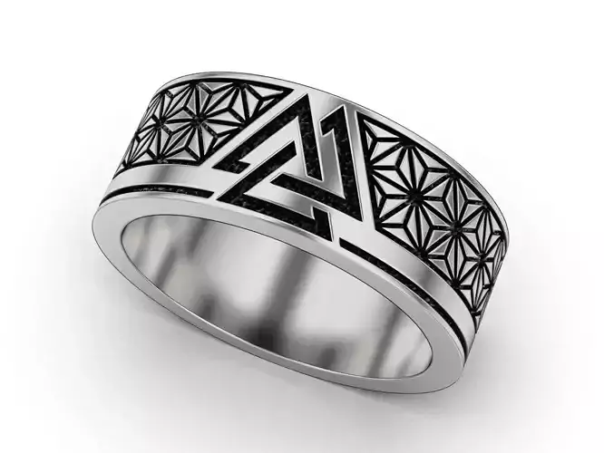 Valknut Viking Ring