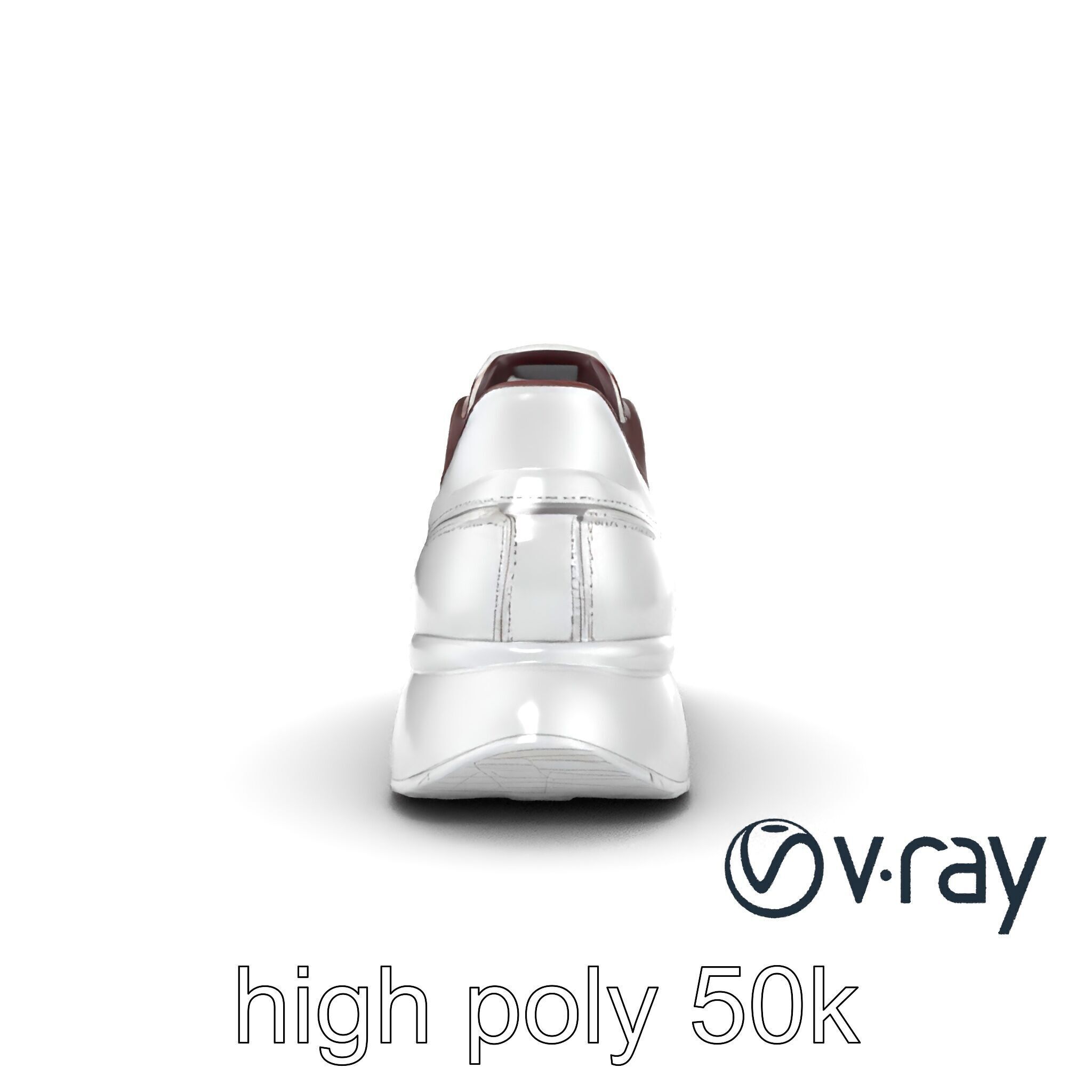 Modern Minimalist Sneaker model pack Low-poly 3D model_12