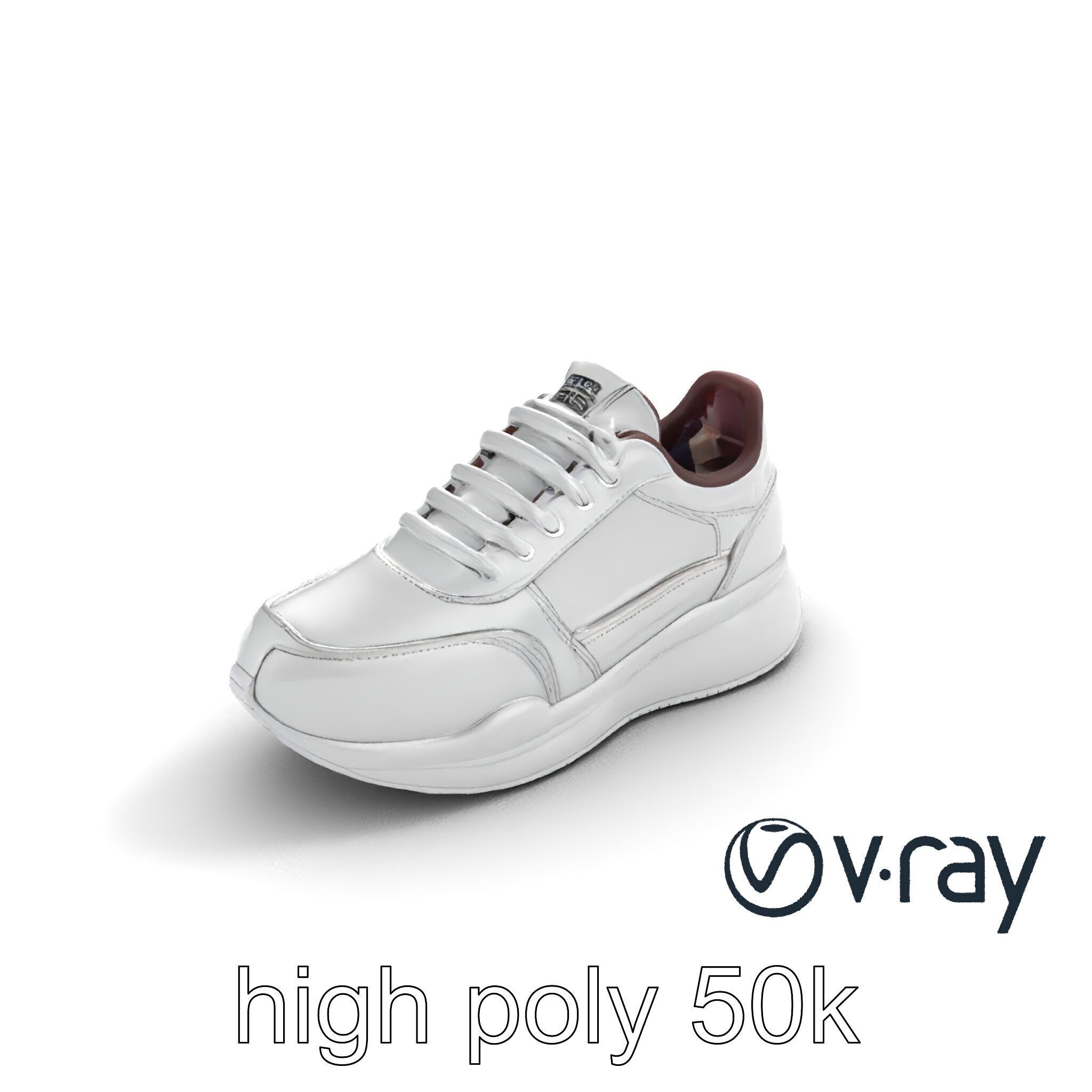 Modern Minimalist Sneaker model pack Low-poly 3D model_11