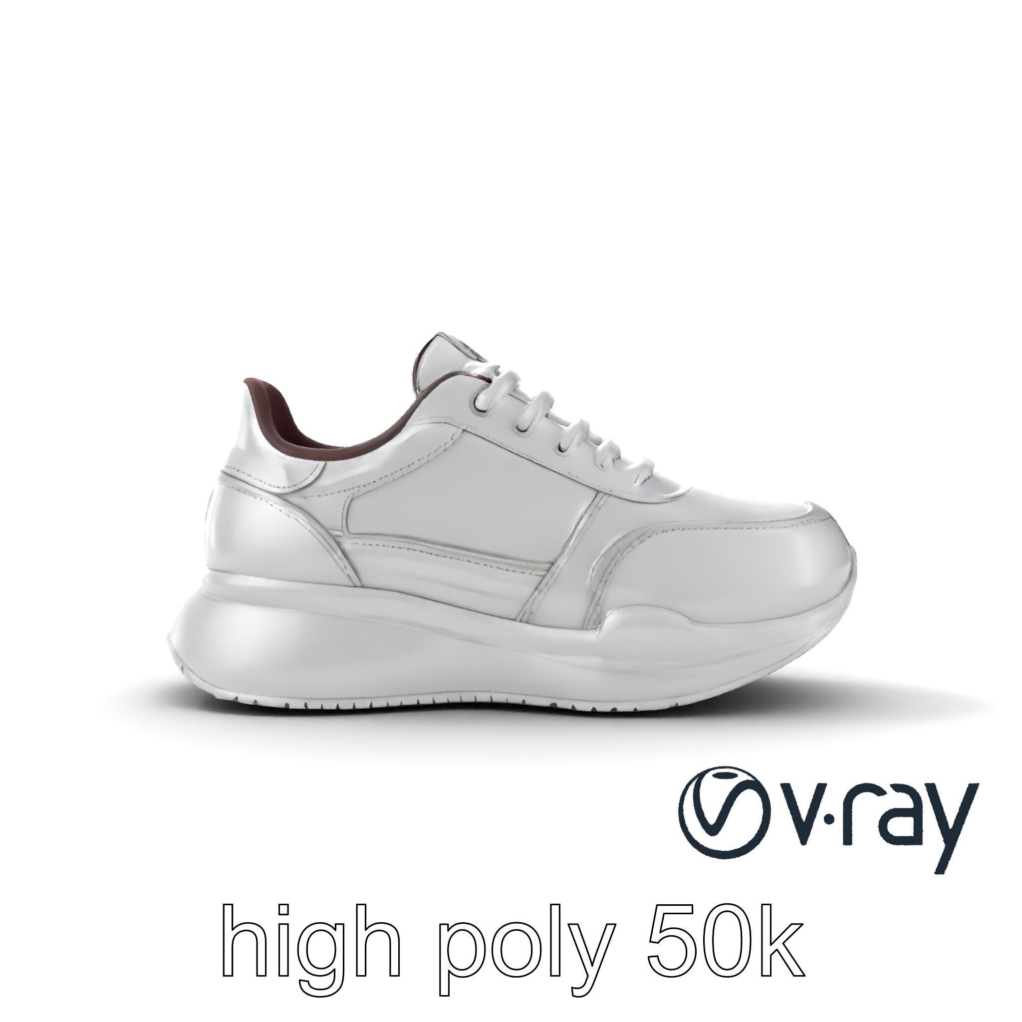 Modern Minimalist Sneaker model pack Low-poly 3D model_26