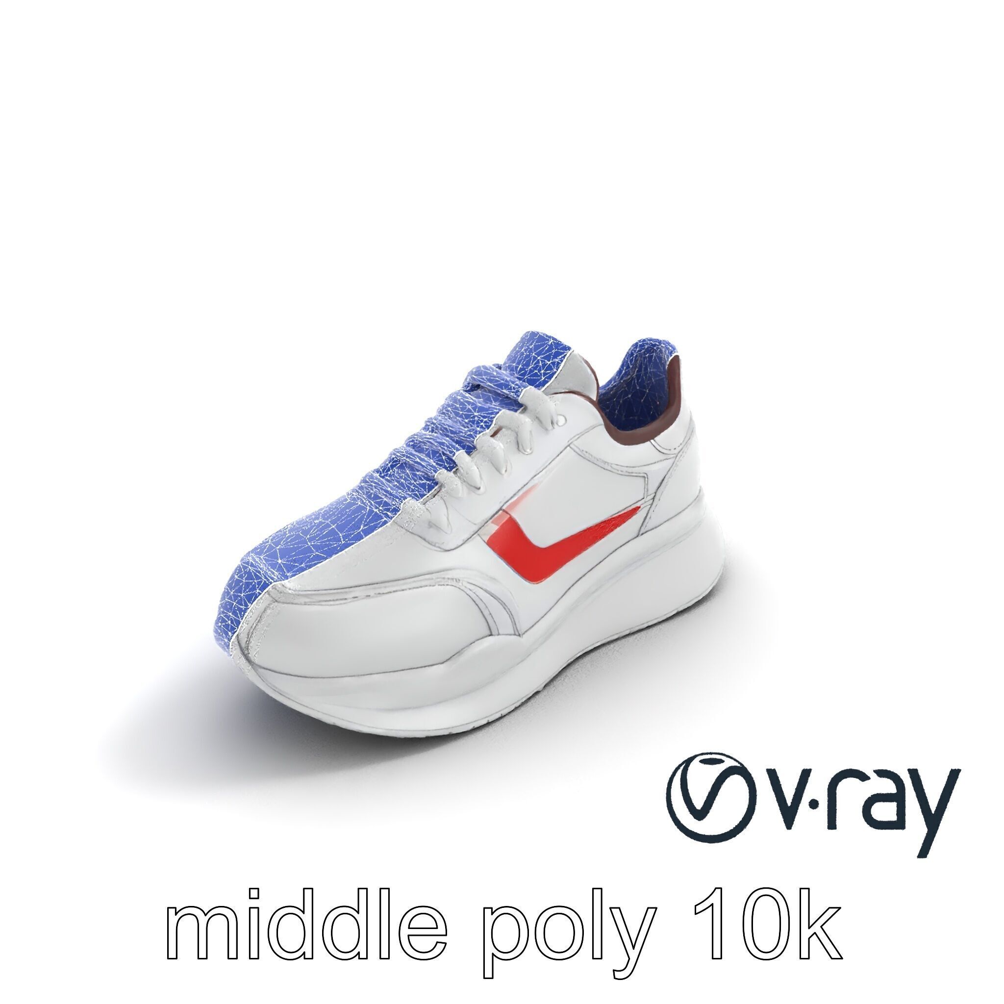 Modern Minimalist Sneaker model pack Low-poly 3D model_27