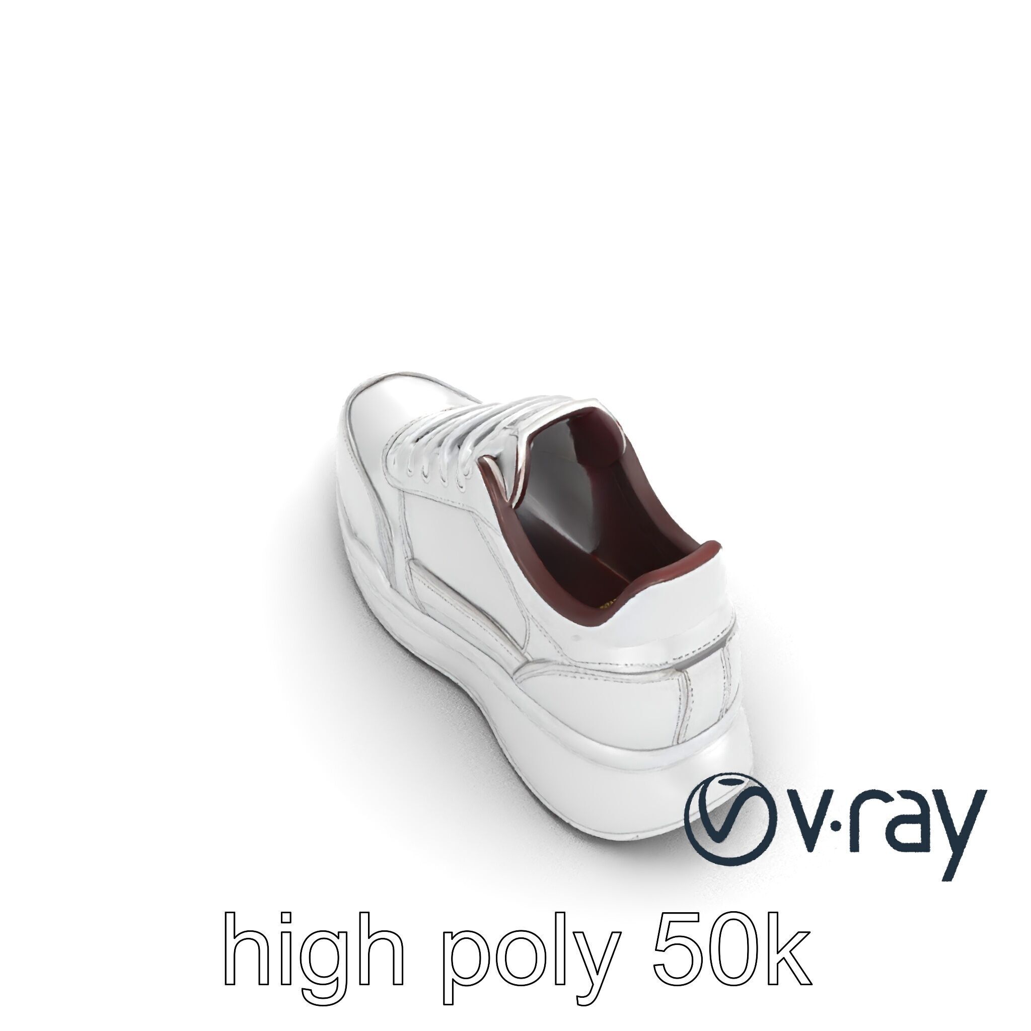Modern Minimalist Sneaker model pack Low-poly 3D model_17