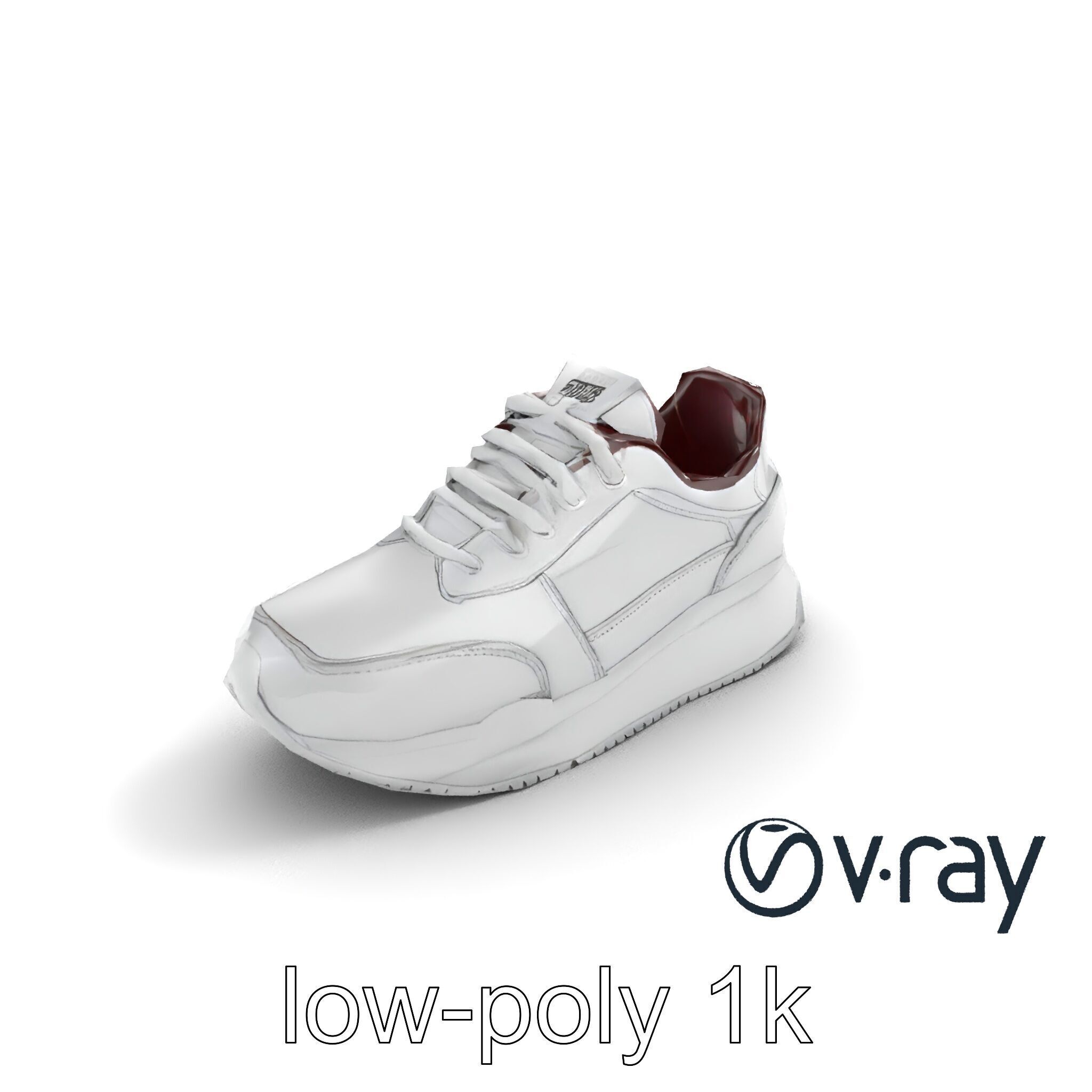 Modern Minimalist Sneaker model pack Low-poly 3D model_10