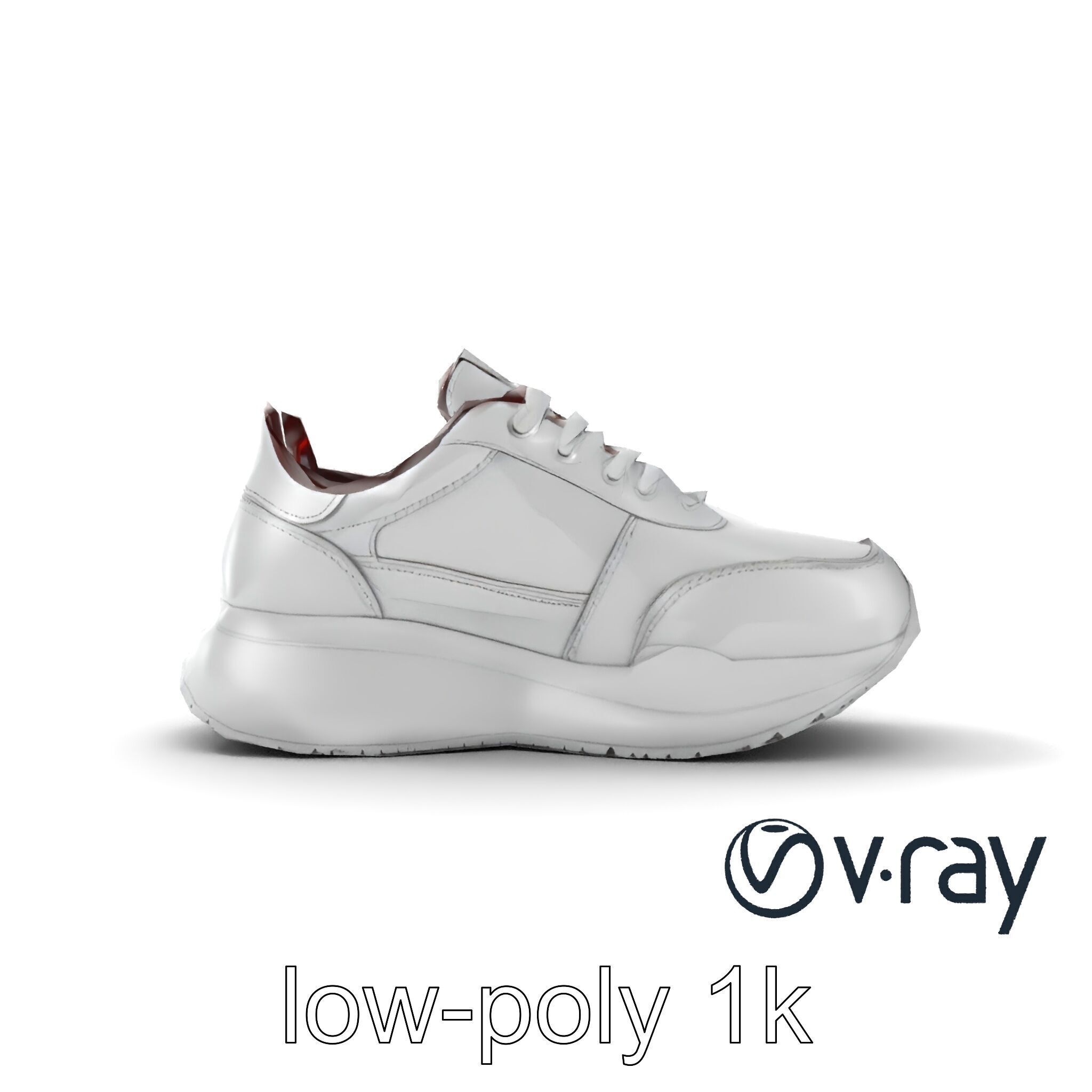 Modern Minimalist Sneaker model pack Low-poly 3D model_23