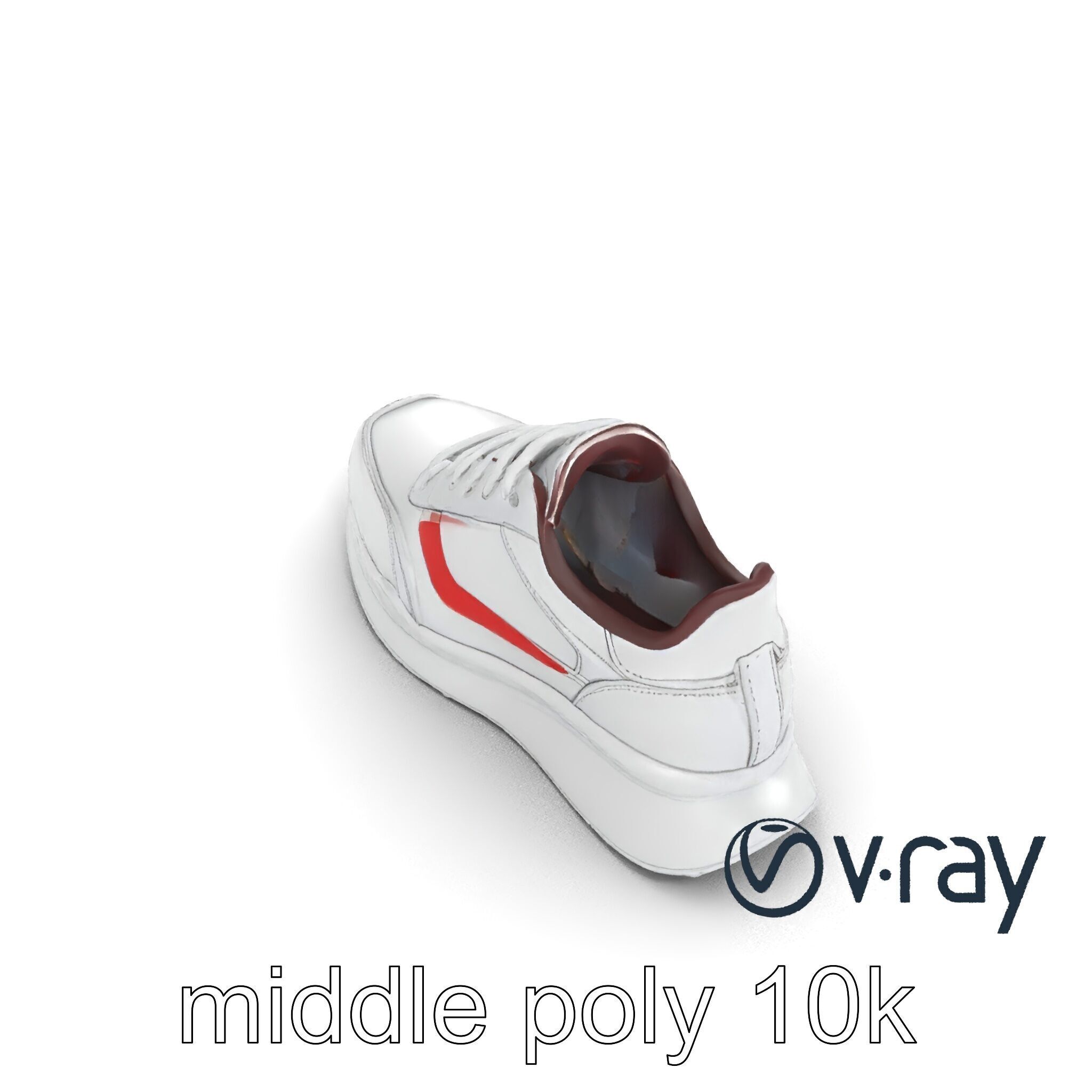 Modern Minimalist Sneaker model pack Low-poly 3D model_25