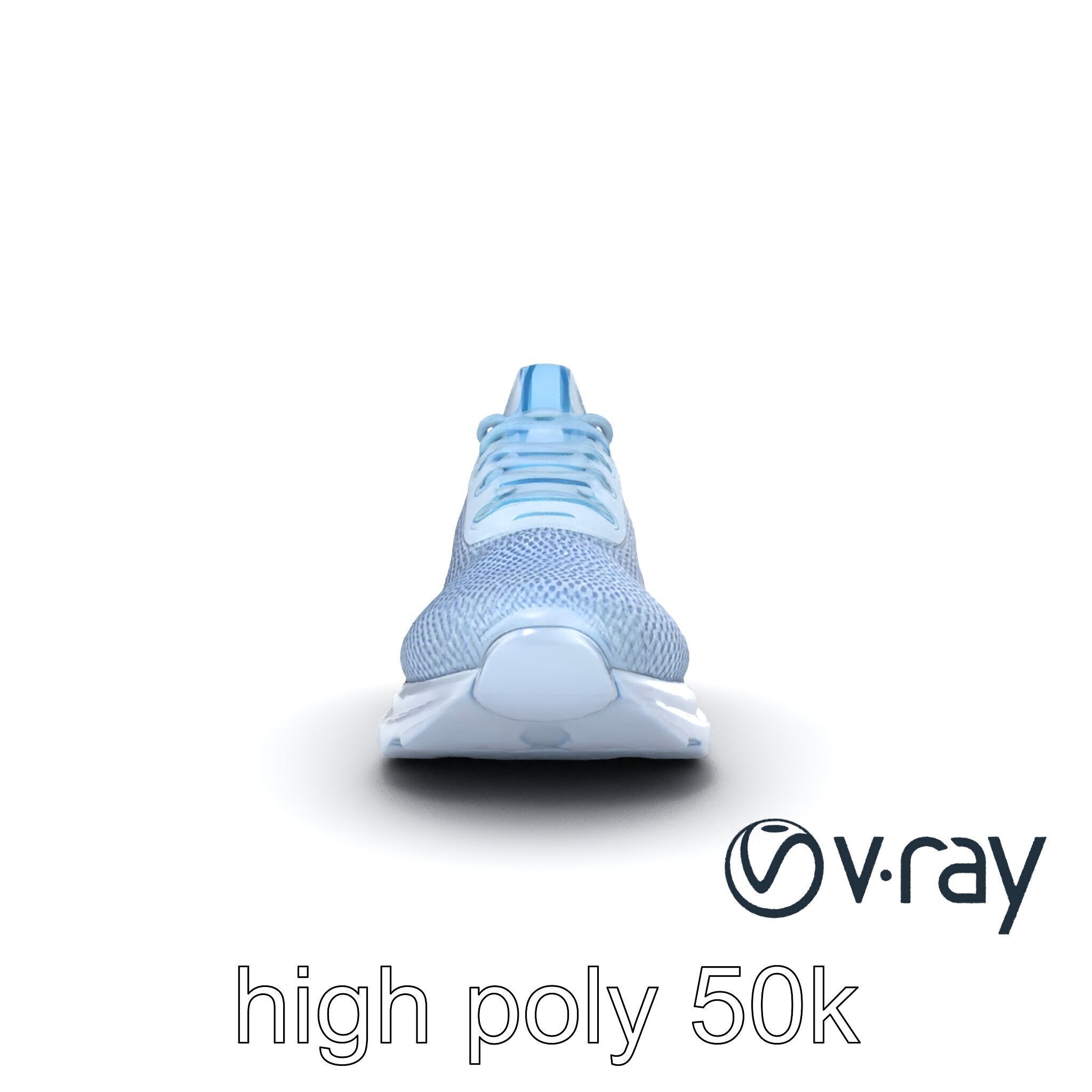 Futuristic Trainer Shoe with Reflective Accents Model Pack Low-poly 3D model_26