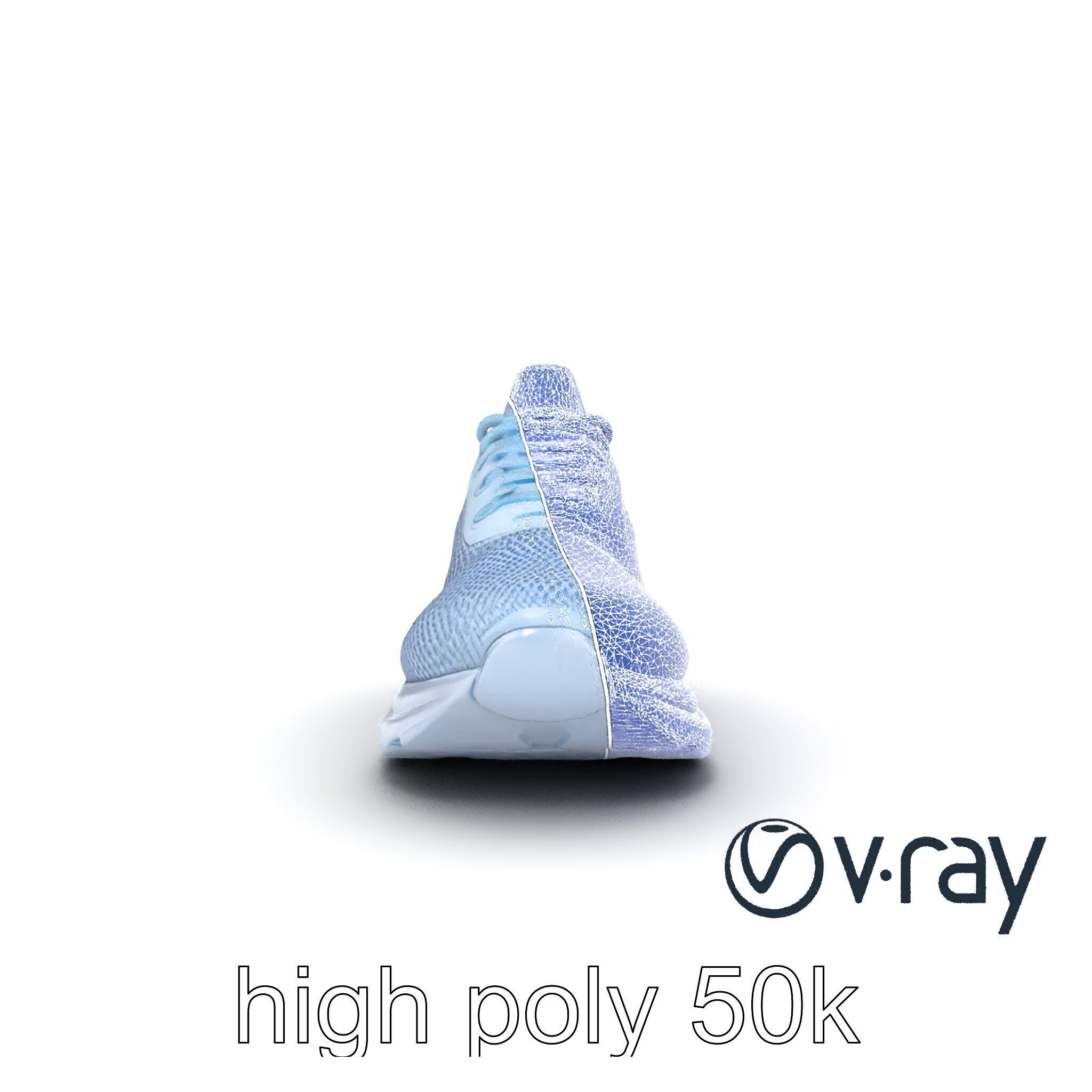Futuristic Trainer Shoe with Reflective Accents Model Pack Low-poly 3D model_31