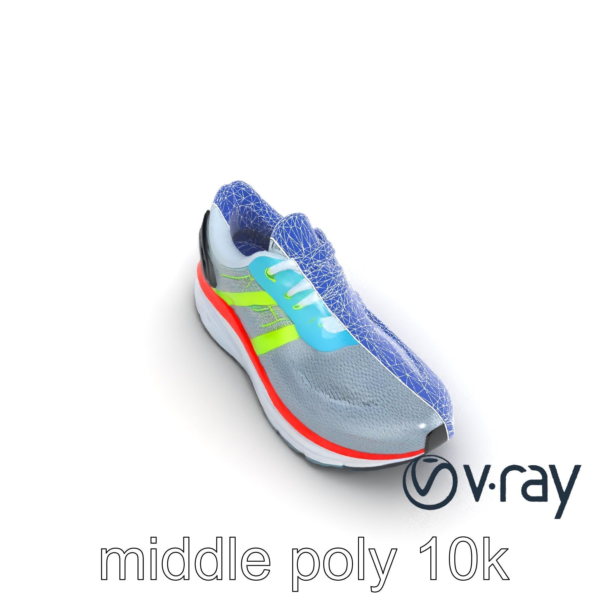 Sleek Running Sneaker 3D model pack Low-poly 3D model_30