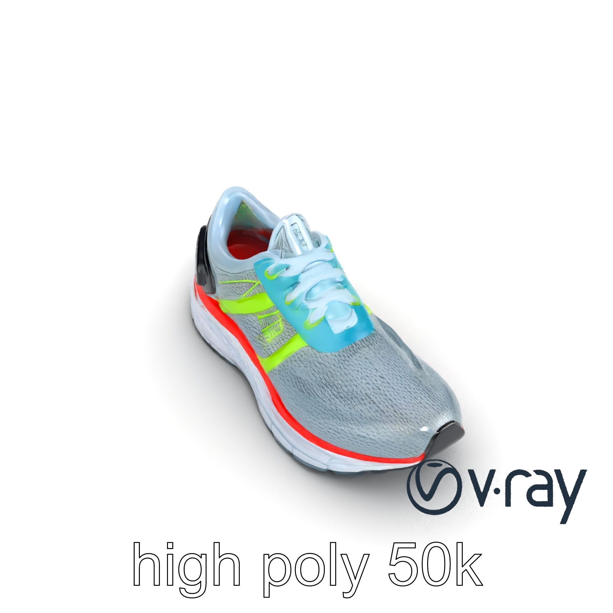 Sleek Running Sneaker 3D model pack Low-poly 3D model_22