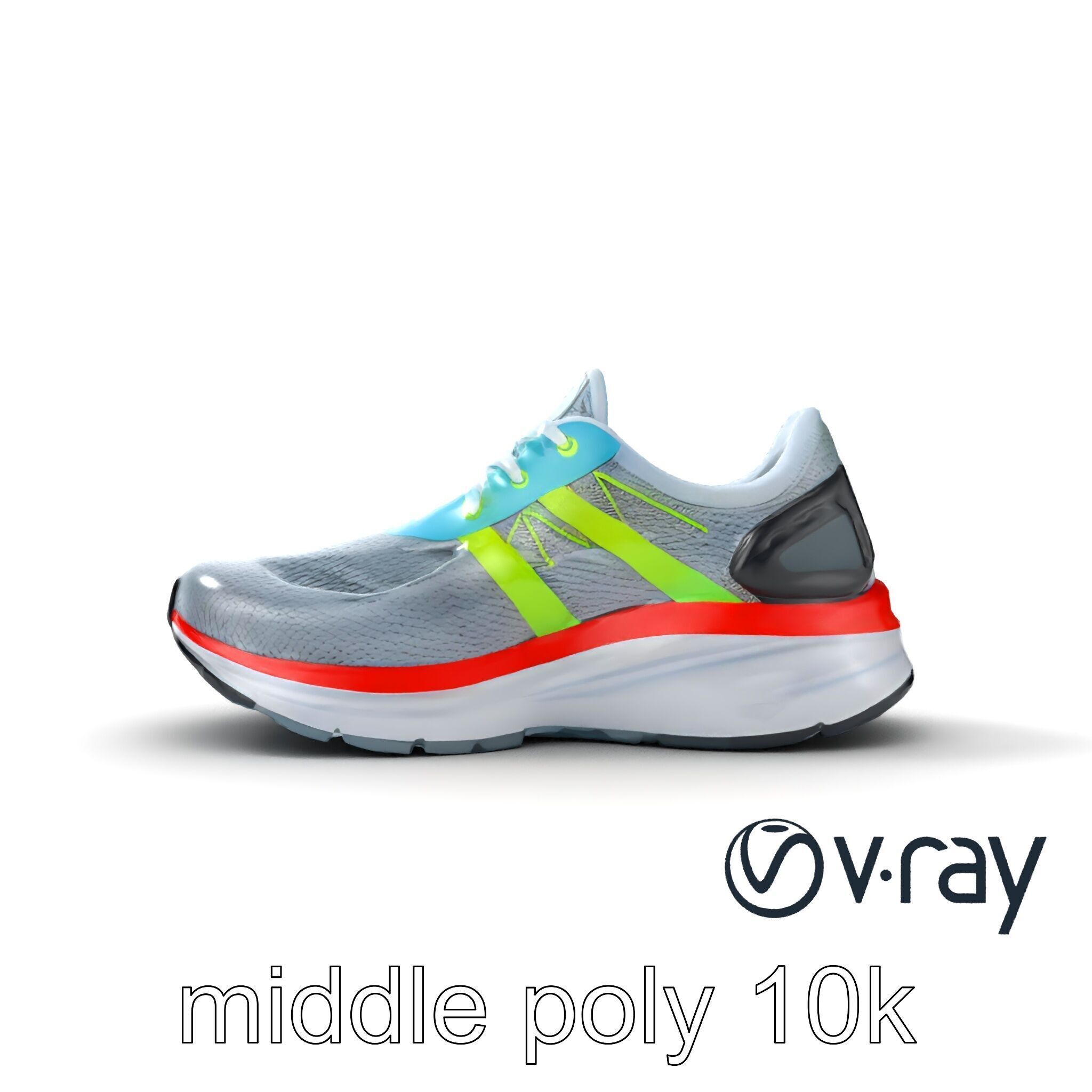 Sleek Running Sneaker 3D model pack Low-poly 3D model_20