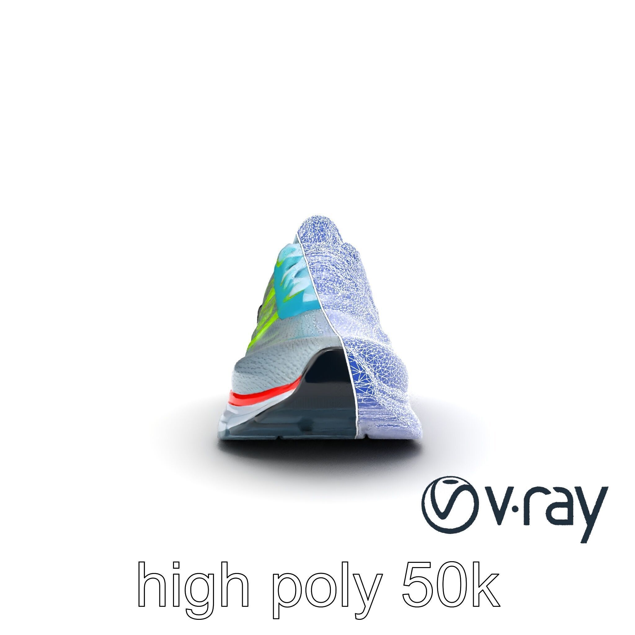 Sleek Running Sneaker 3D model pack Low-poly 3D model_19