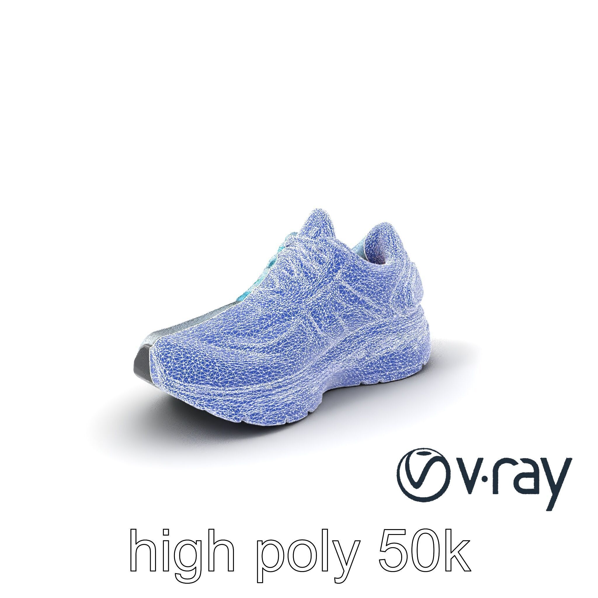 Sleek Running Sneaker 3D model pack Low-poly 3D model_21