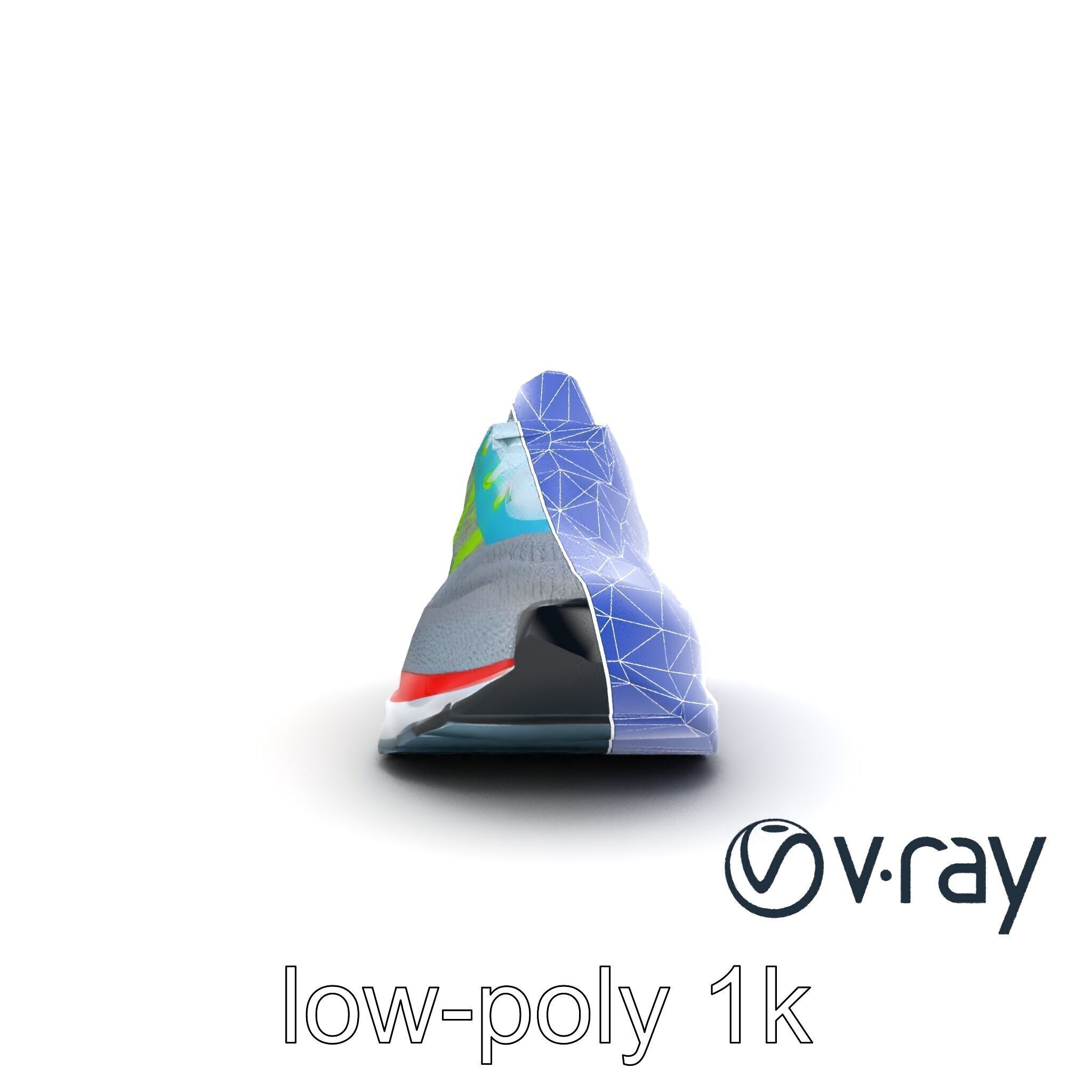 Sleek Running Sneaker 3D model pack Low-poly 3D model_25