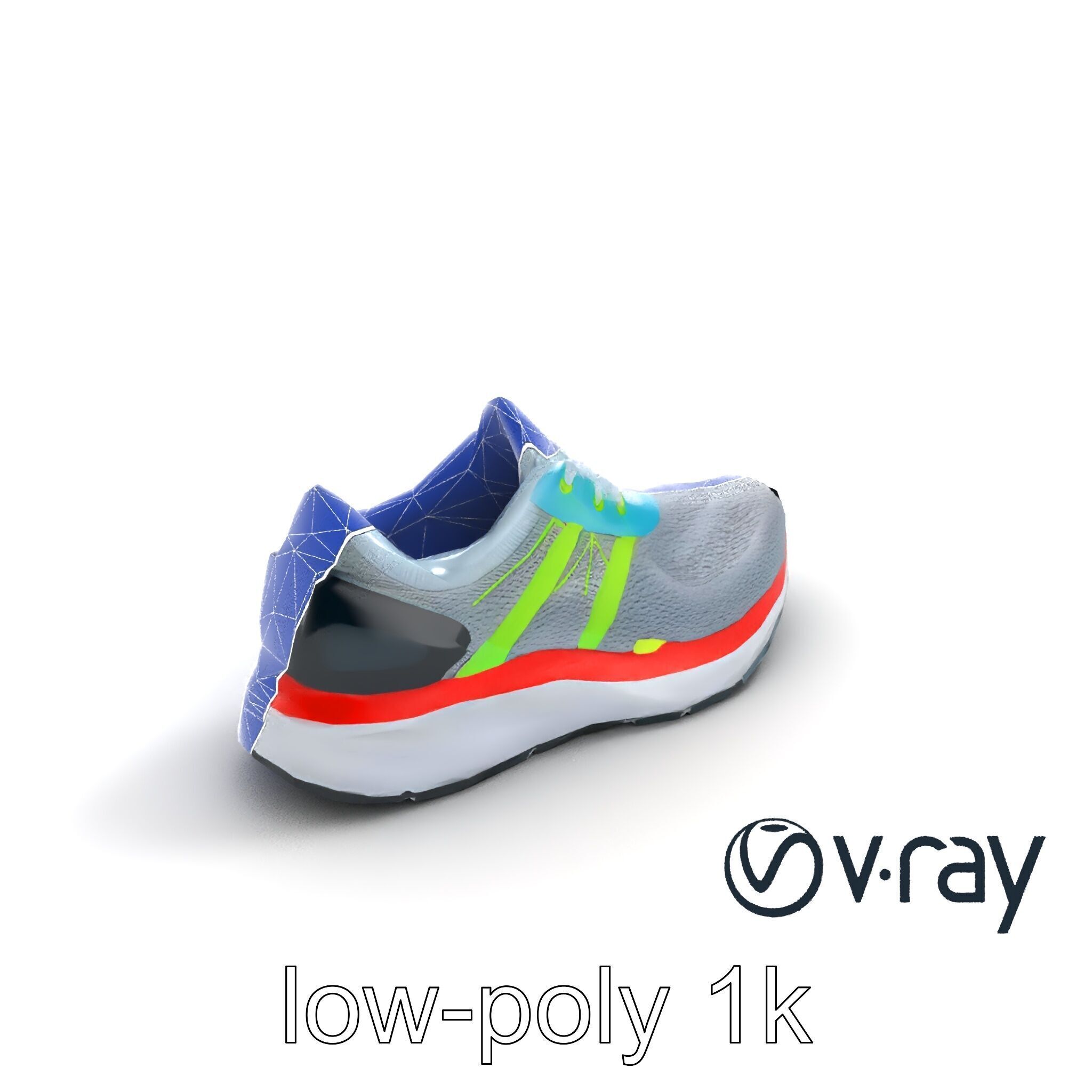Sleek Running Sneaker 3D model pack Low-poly 3D model_28