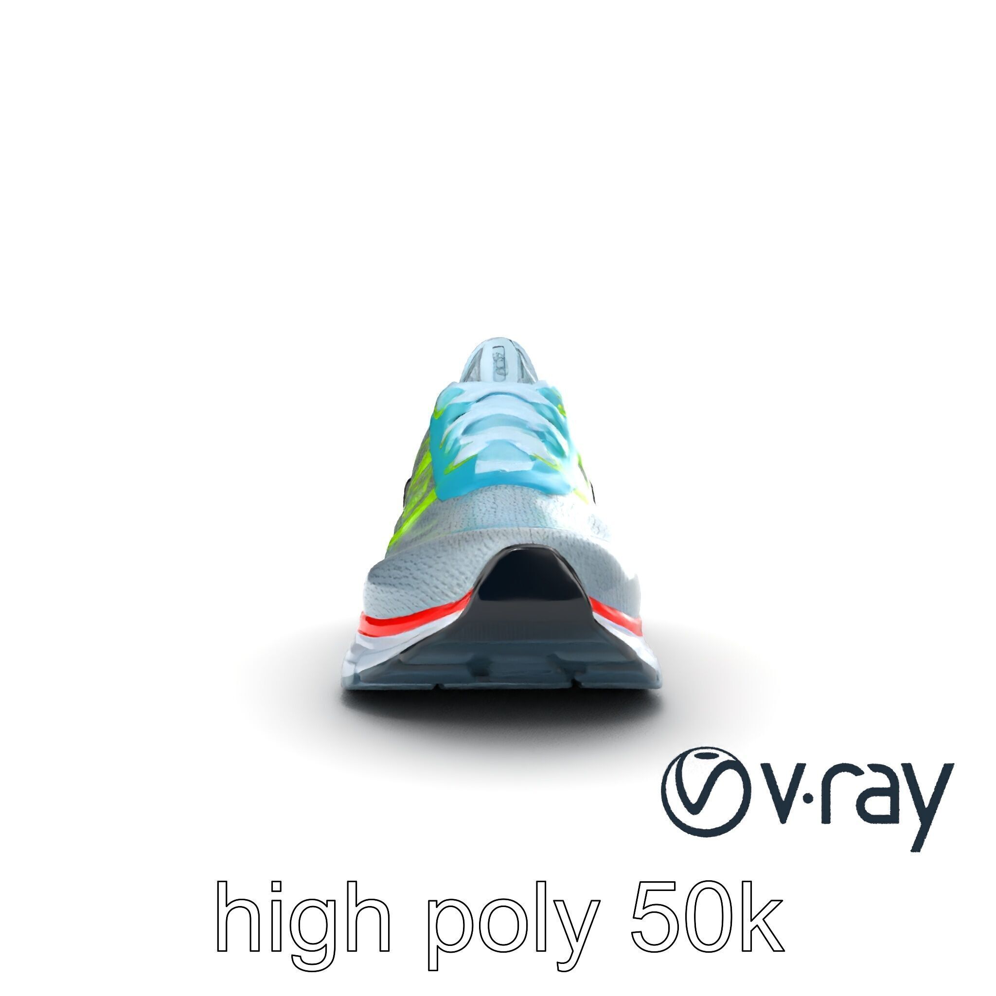 Sleek Running Sneaker 3D model pack Low-poly 3D model_15