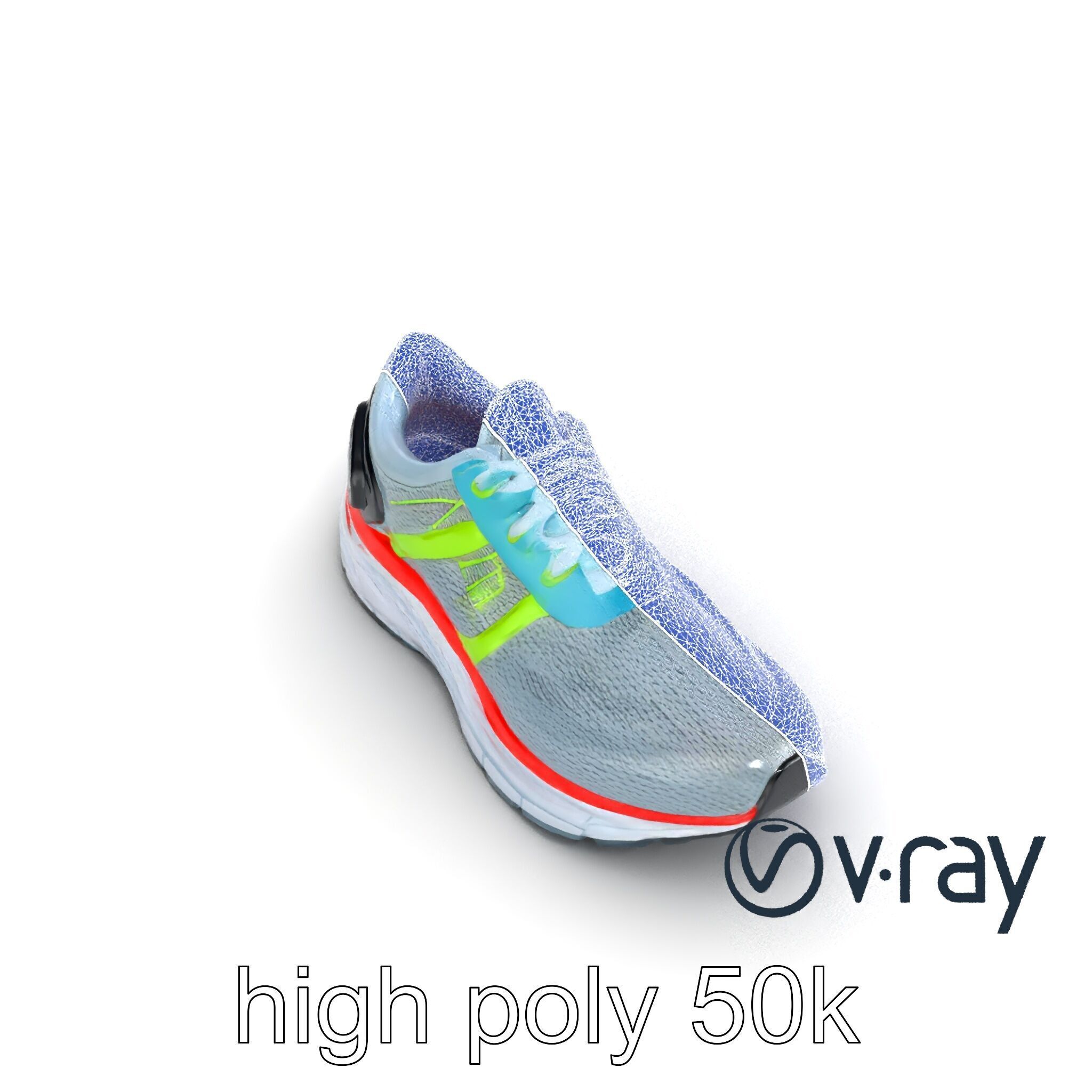 Sleek Running Sneaker 3D model pack Low-poly 3D model_29