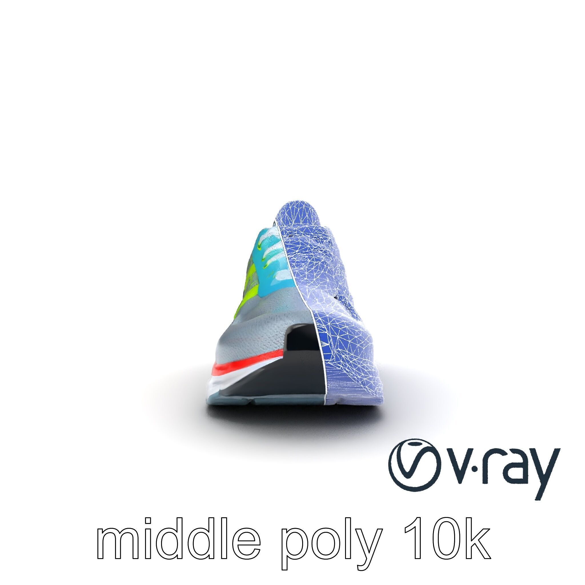 Sleek Running Sneaker 3D model pack Low-poly 3D model_12