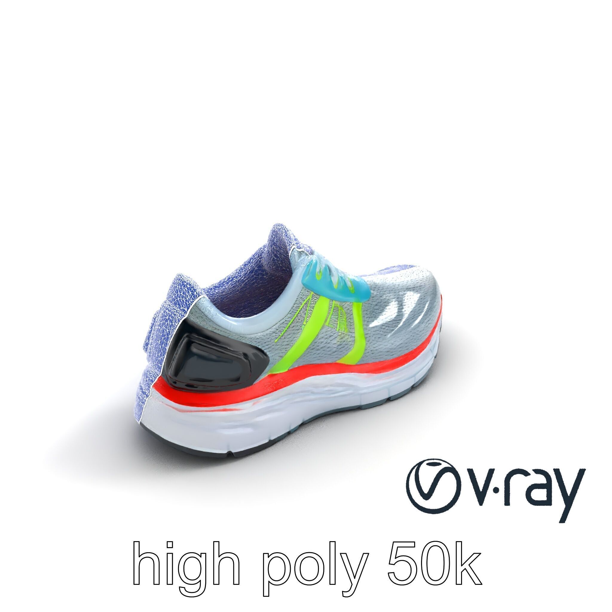 Sleek Running Sneaker 3D model pack Low-poly 3D model_17