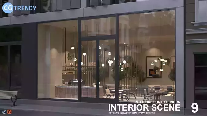 Interior Scene 09 - Cafe Italiano