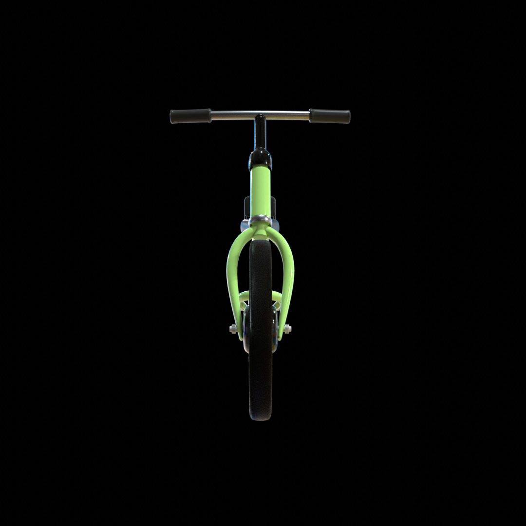 Balance Bike  3D Model Low-poly 3D model_2