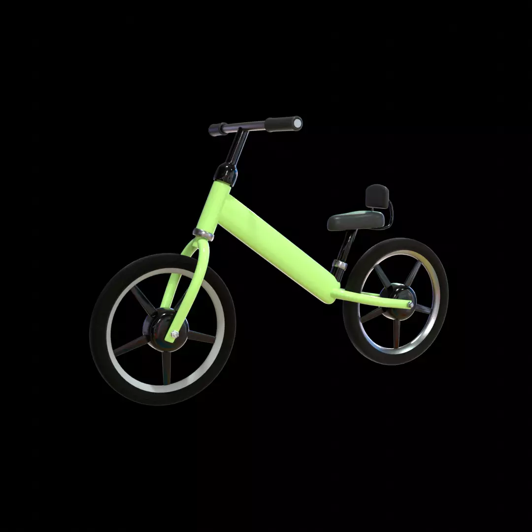 Balance Bike  3D Model Low-poly 3D model_0