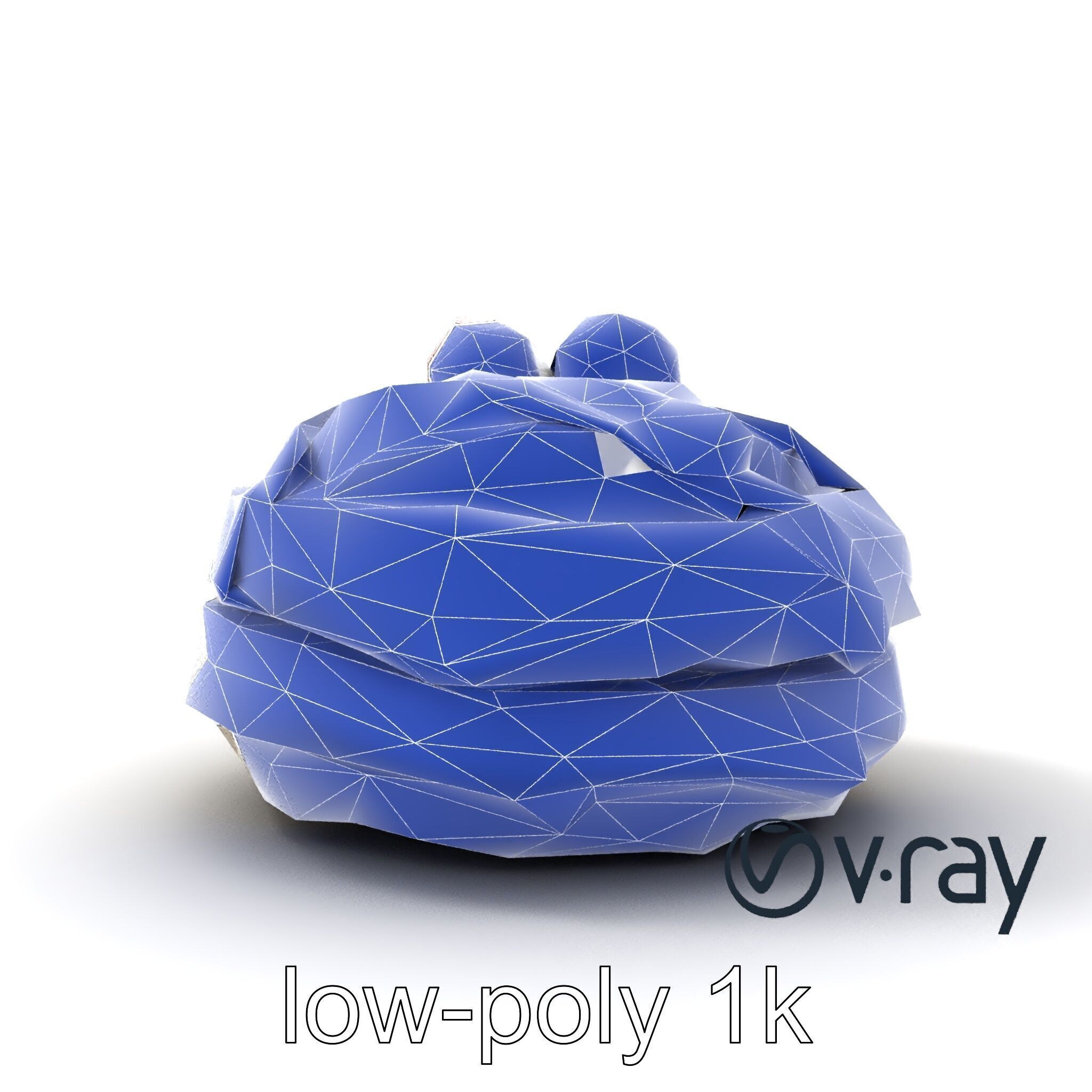 Meringue Cake with Raspberry Drizzle Model Pack Low-poly 3D model_20