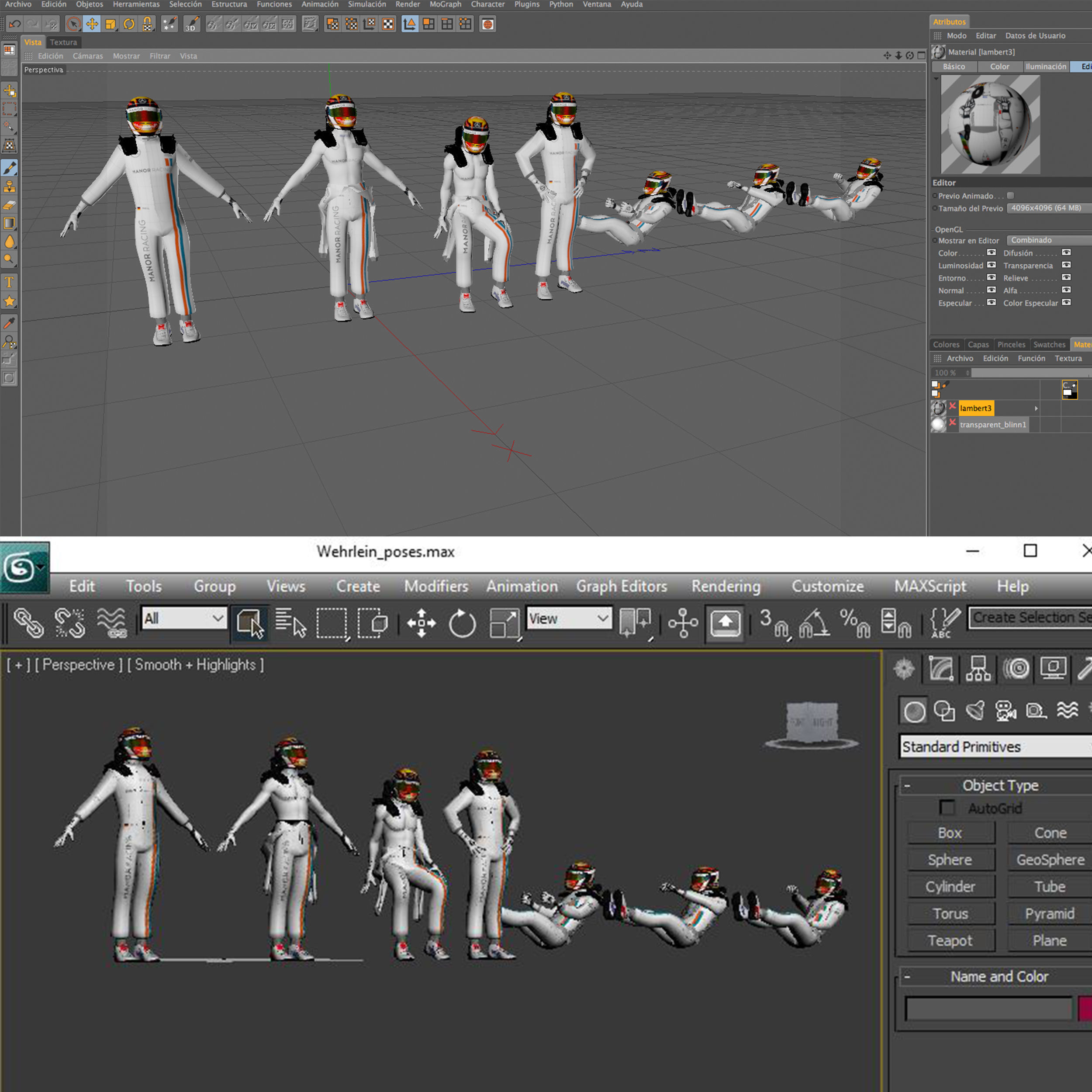 Drivers 2016 Formula 1 Low-poly 3D model_16