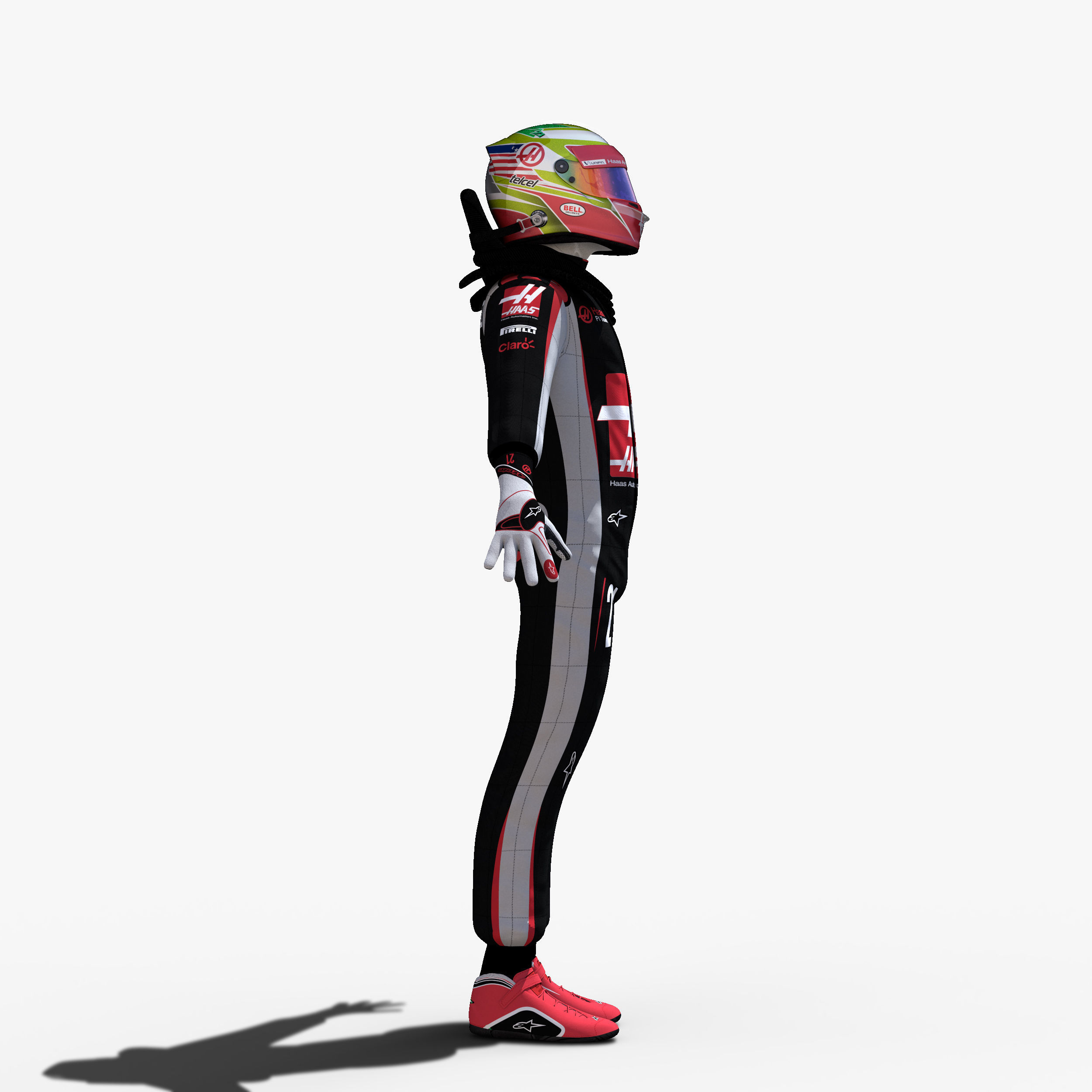 Drivers 2016 Formula 1 Low-poly 3D model_5