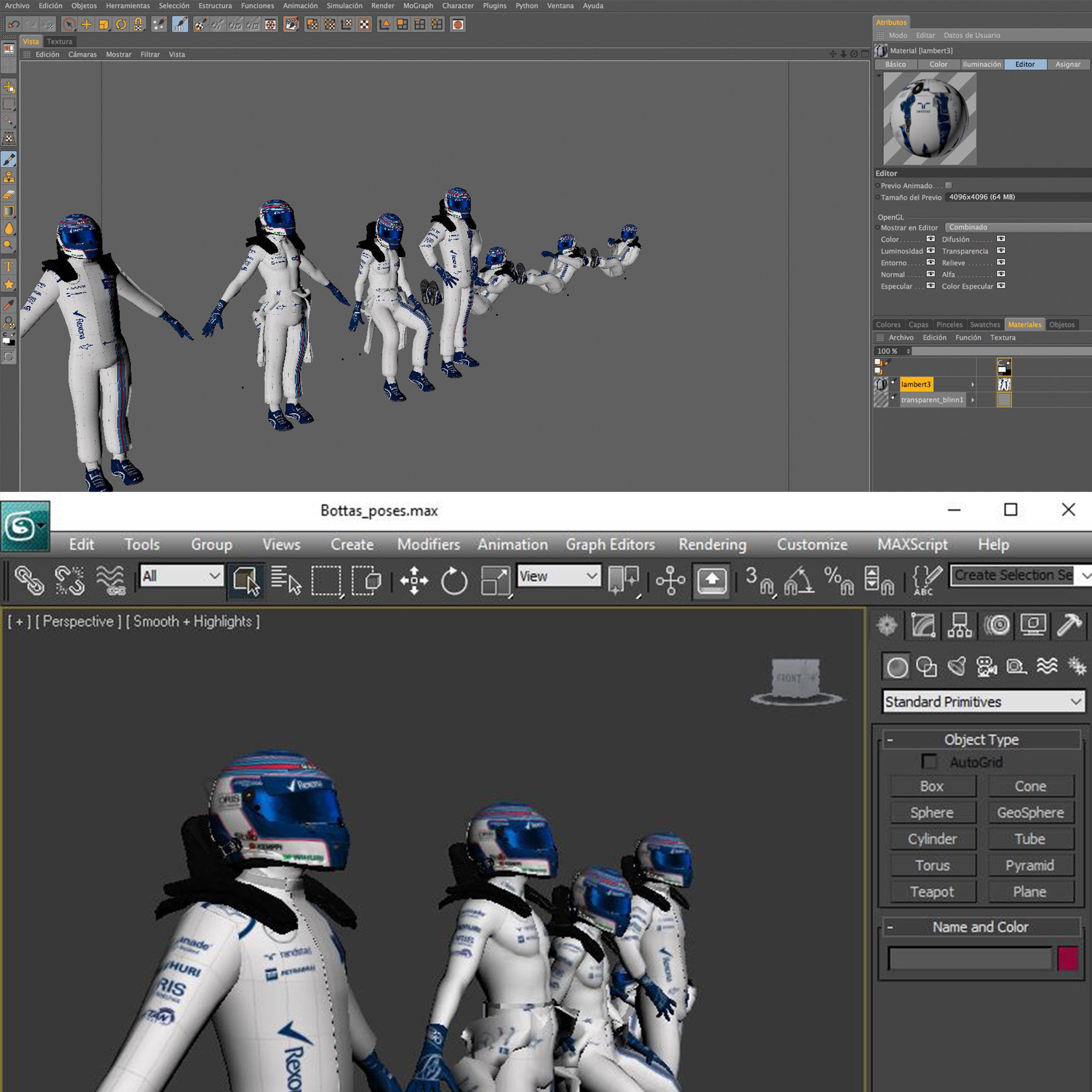 Drivers 2016 Formula 1 Low-poly 3D model_8