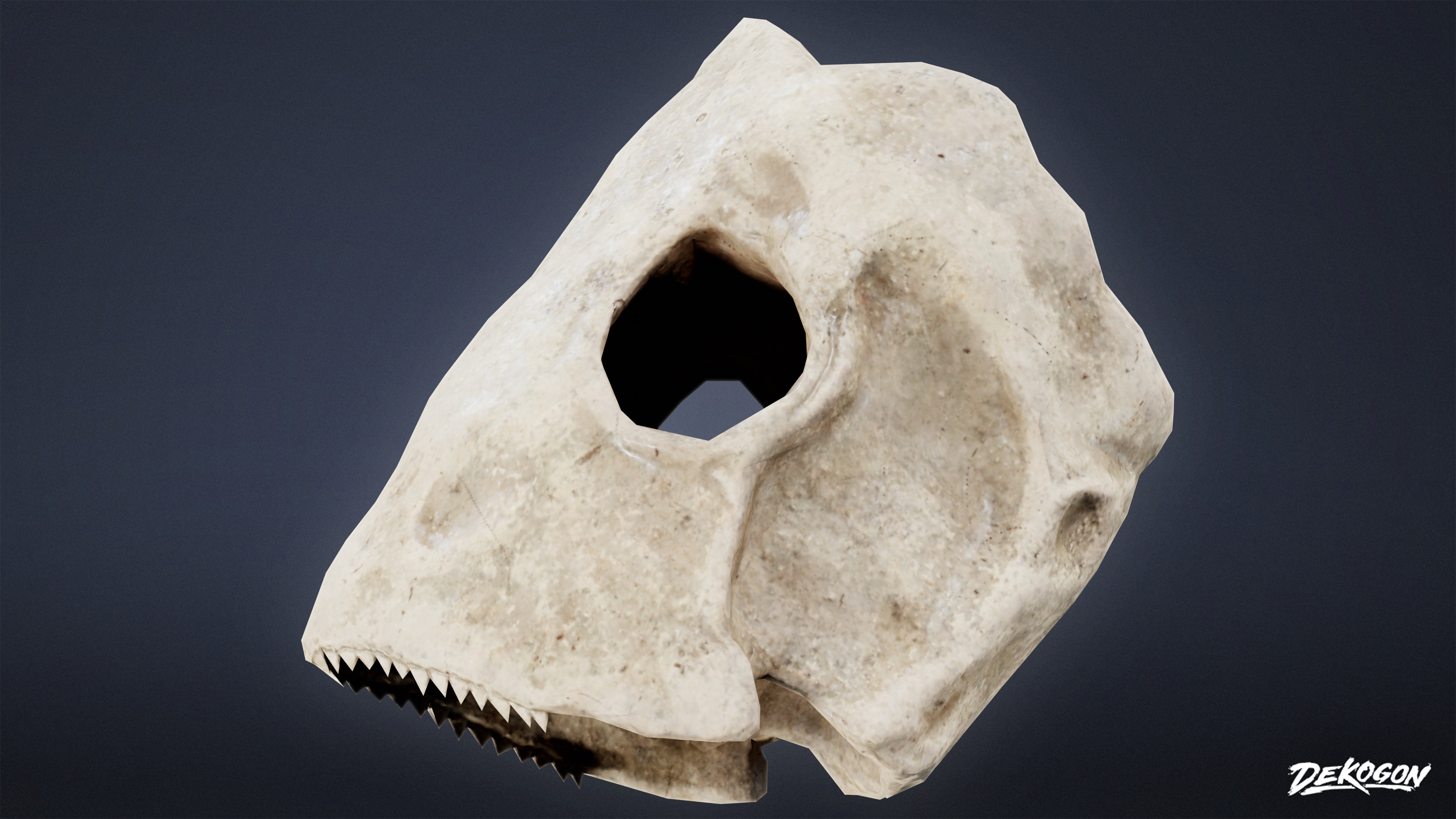 BONES - Bone Set 02 - LOW POLY Low-poly 3D model_6