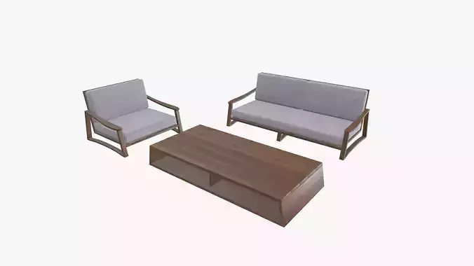 Sofa and table