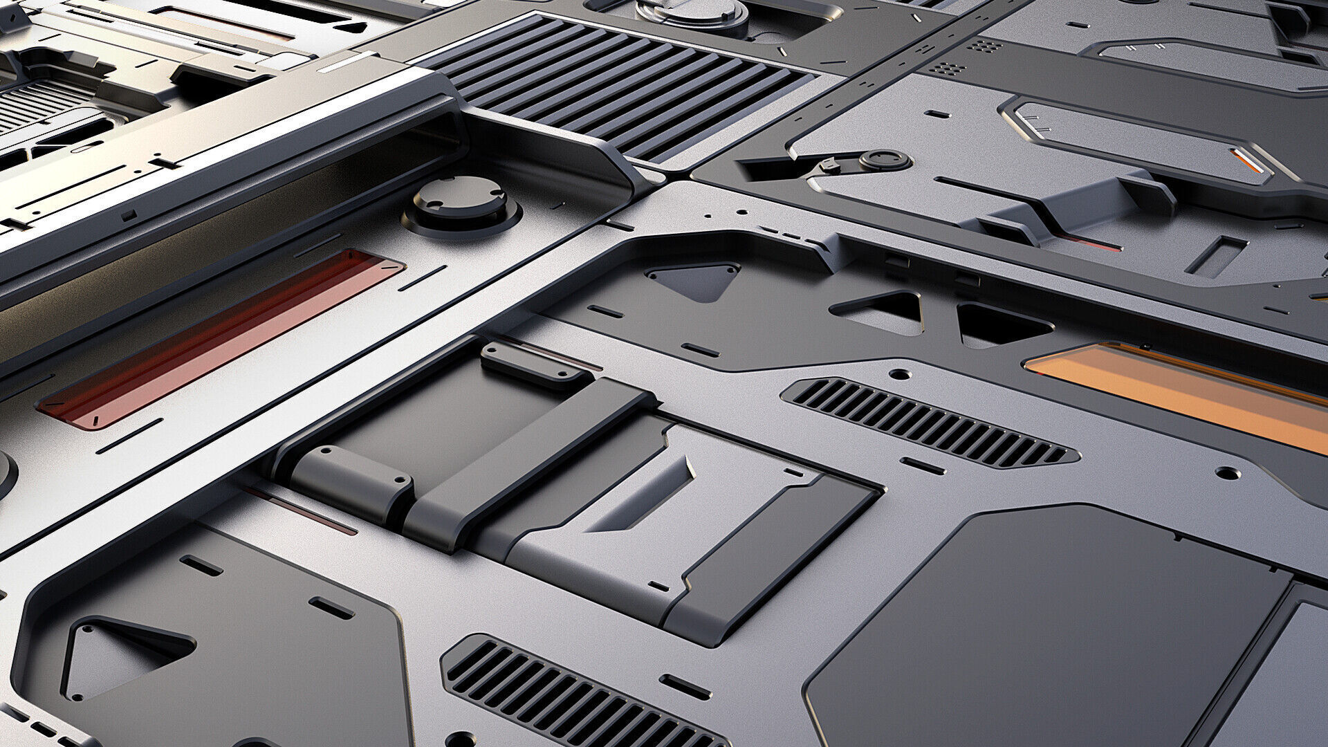 Sci-Fi Panels Pack vol 6 Alpha 3D model_1