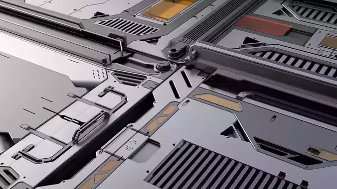 Sci-Fi Panels Pack vol 6 Alpha 3D model