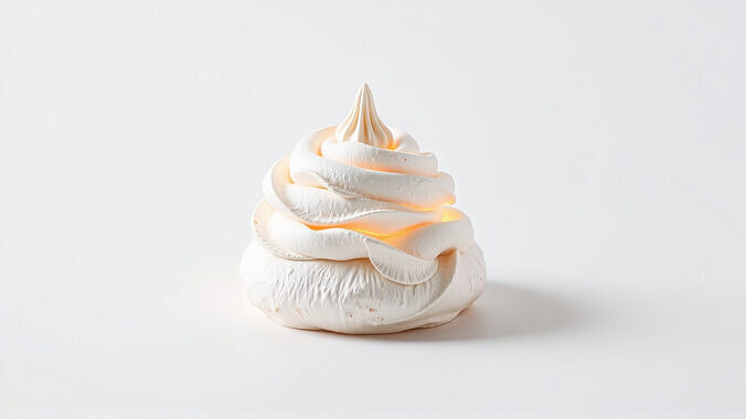 Stylized Meringue Cake Fantasy model pack Low-poly 3D model 4
