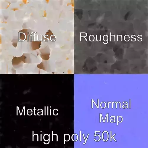 Stylized Meringue Cake Fantasy model pack