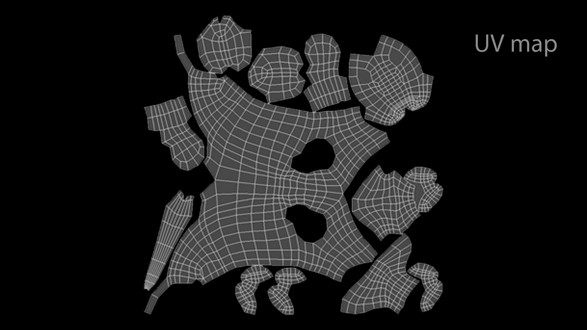 Dog Dachshund model low poly base mesh Low-poly 3D model_7