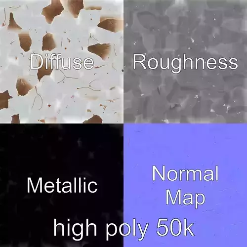 Futuristic Stylized Meringue Cake model pack