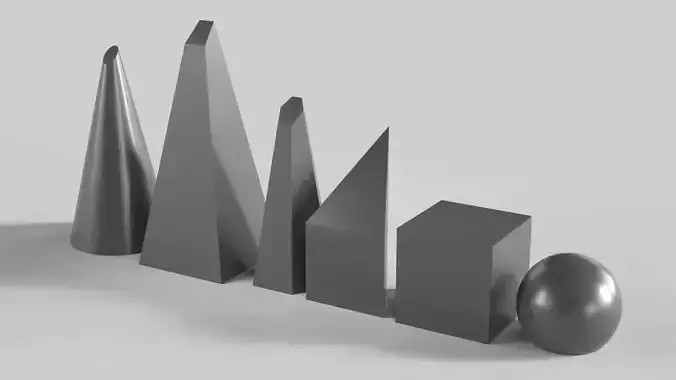 Minimalist Chess Set Pieces 3D print model