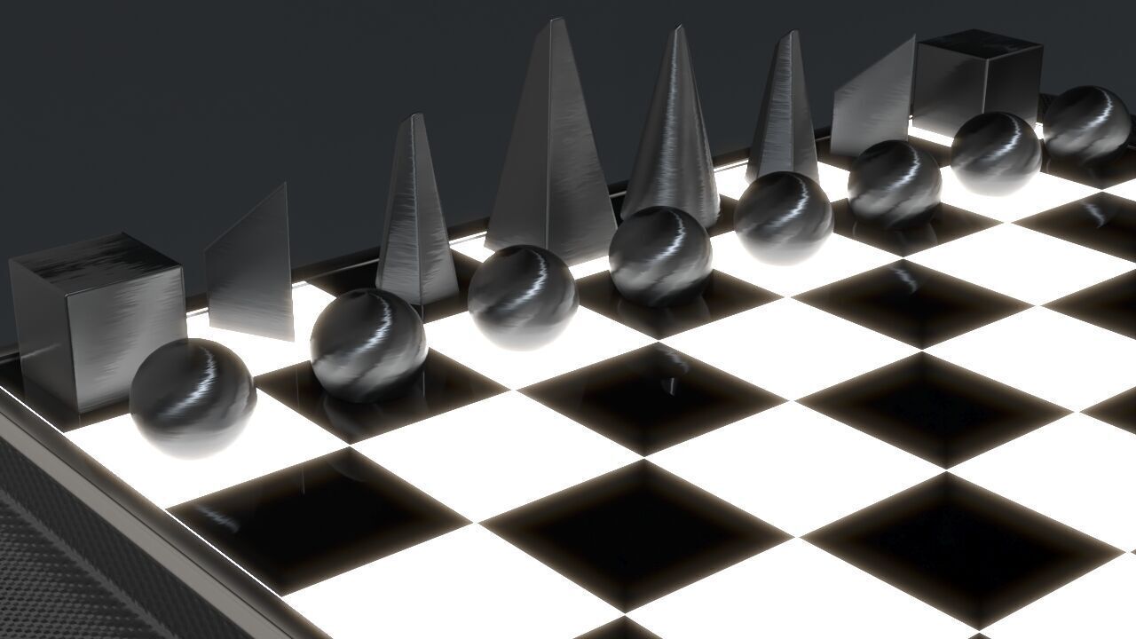 Minimalist Chess Set Pieces 3D print model_6
