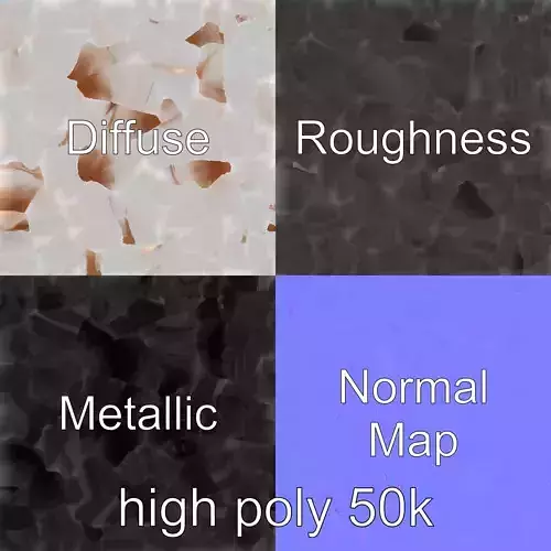 Glossy Meringue Cake Sculpture model pack