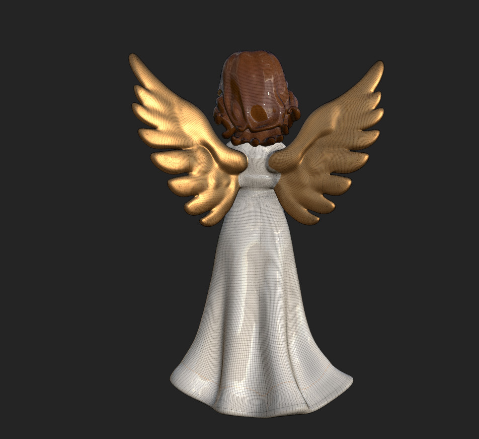 Christmas Angel Figurine 3D print model_29