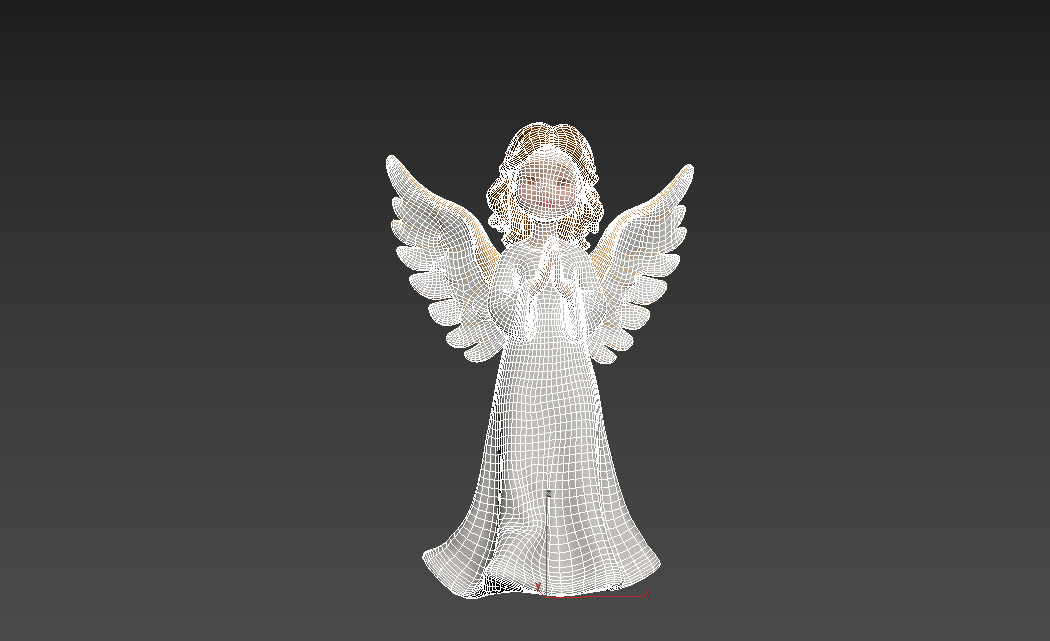 Christmas Angel Figurine 3D print model_38