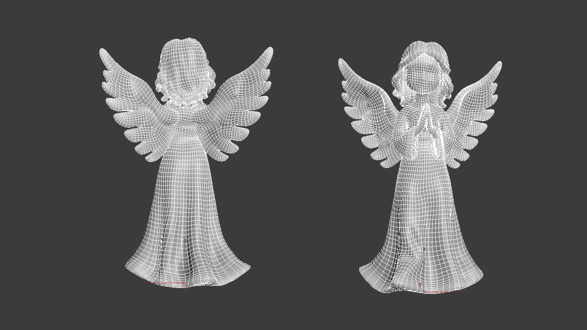 Christmas Angel Figurine 3D print model_36