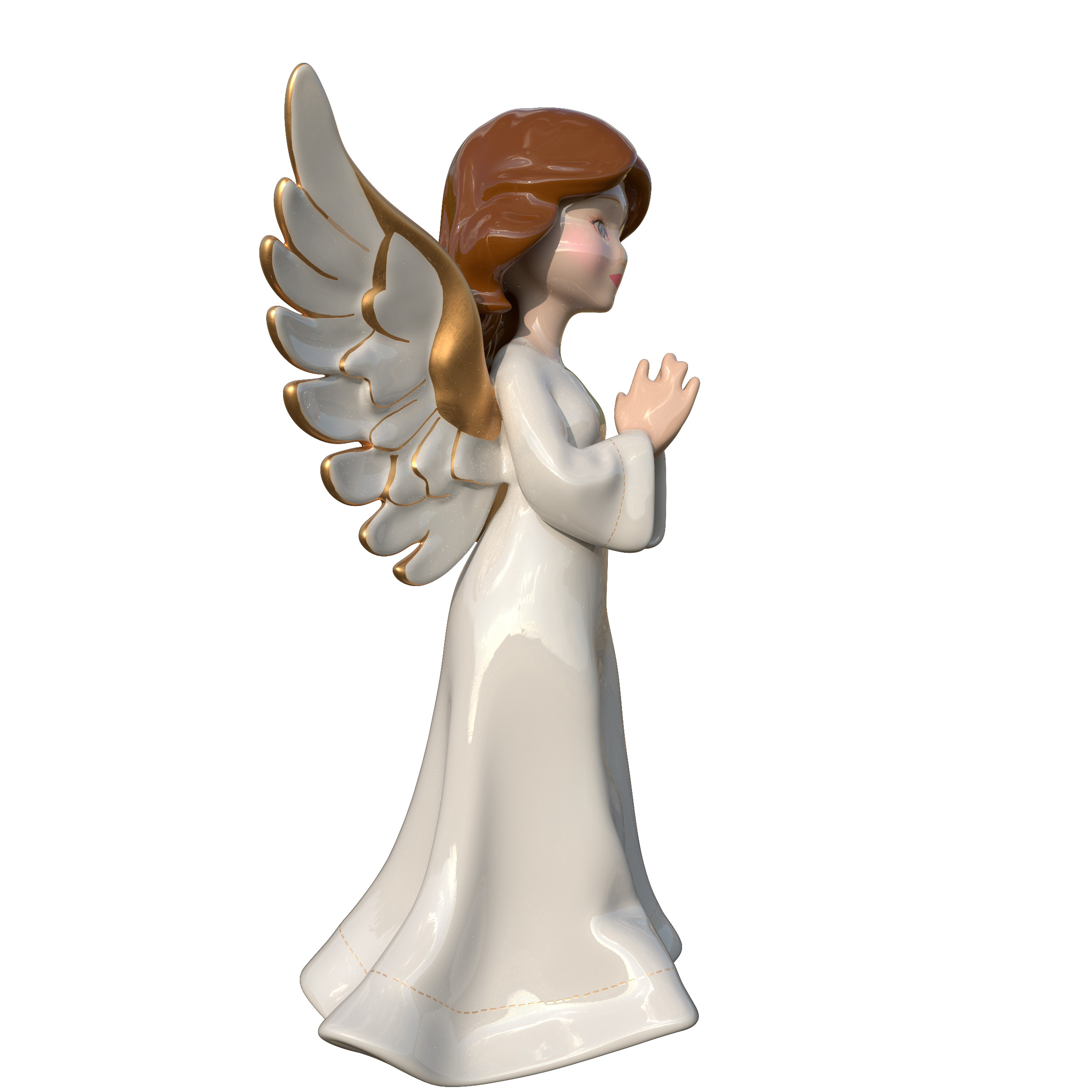 Christmas Angel Figurine 3D print model_11