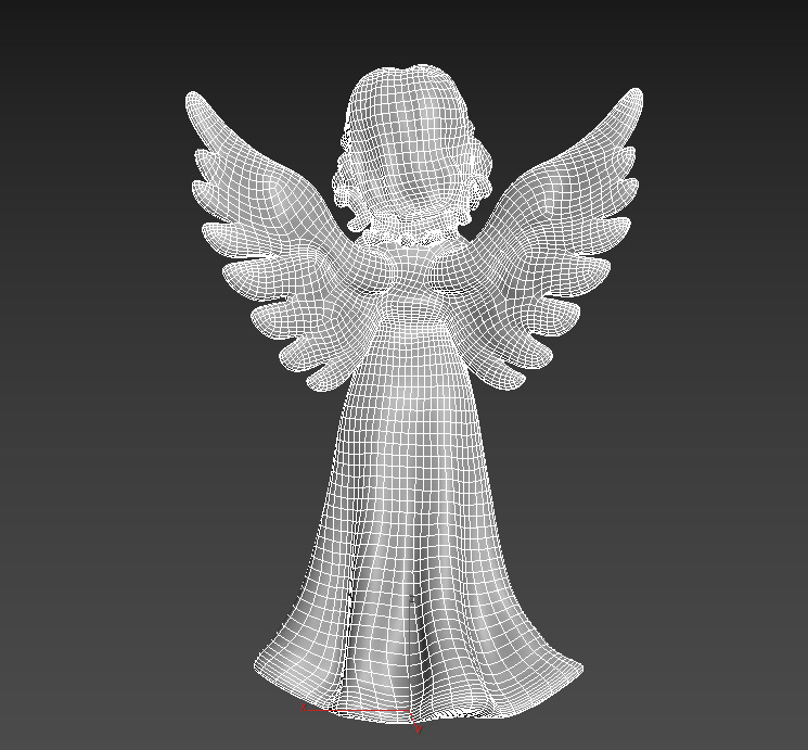 Christmas Angel Figurine 3D print model_33