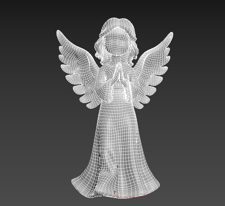 Christmas Angel Figurine 3D print model_40