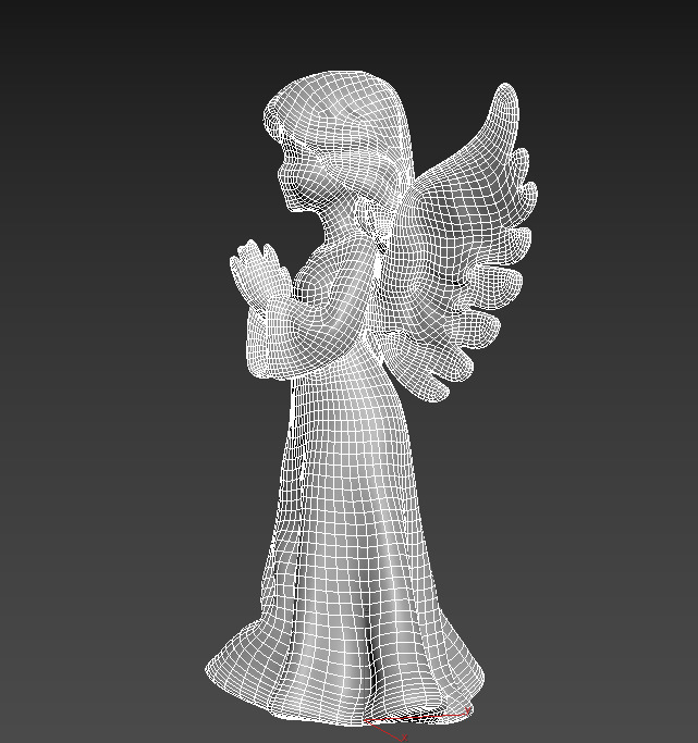 Christmas Angel Figurine 3D print model_26