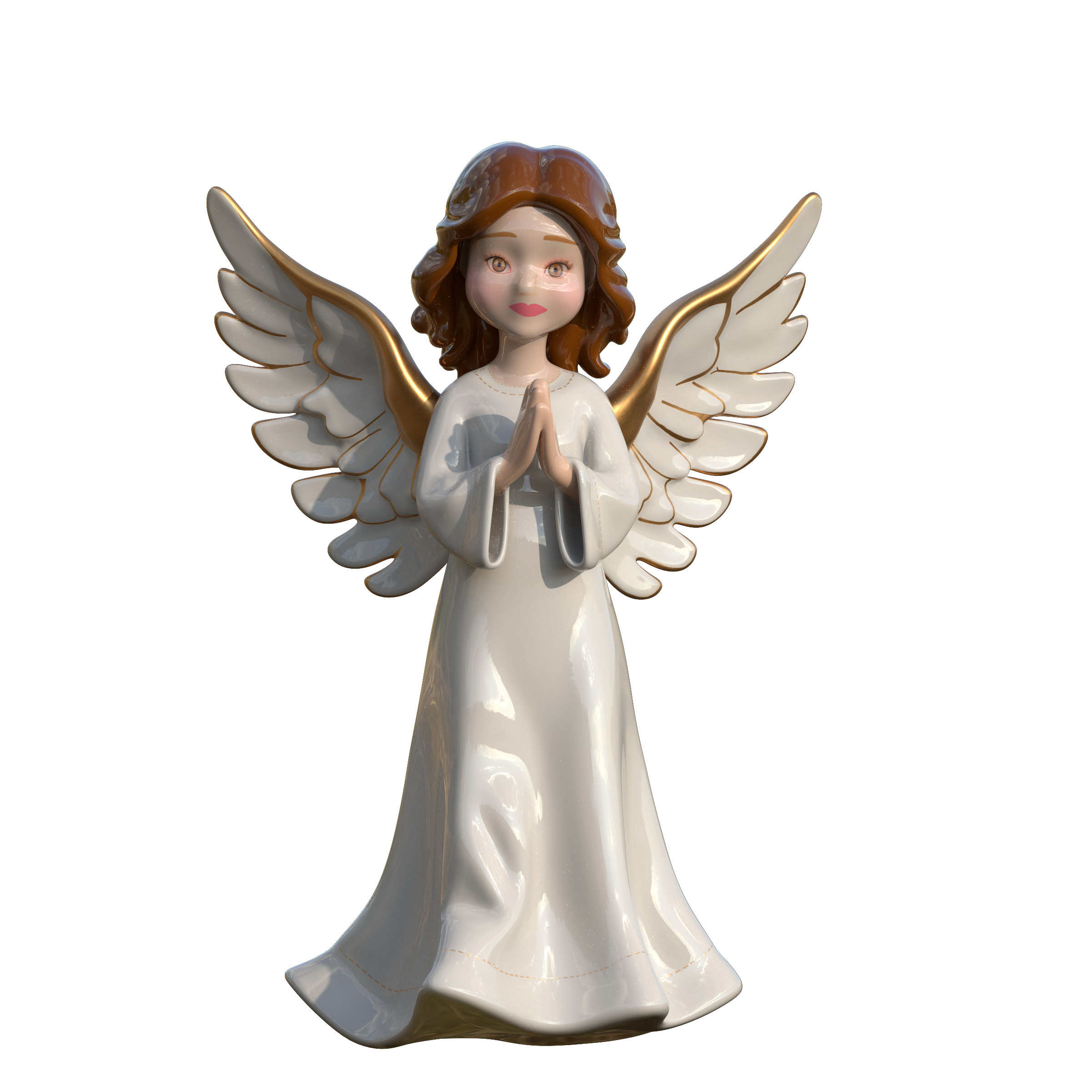 Christmas Angel Figurine 3D print model_43
