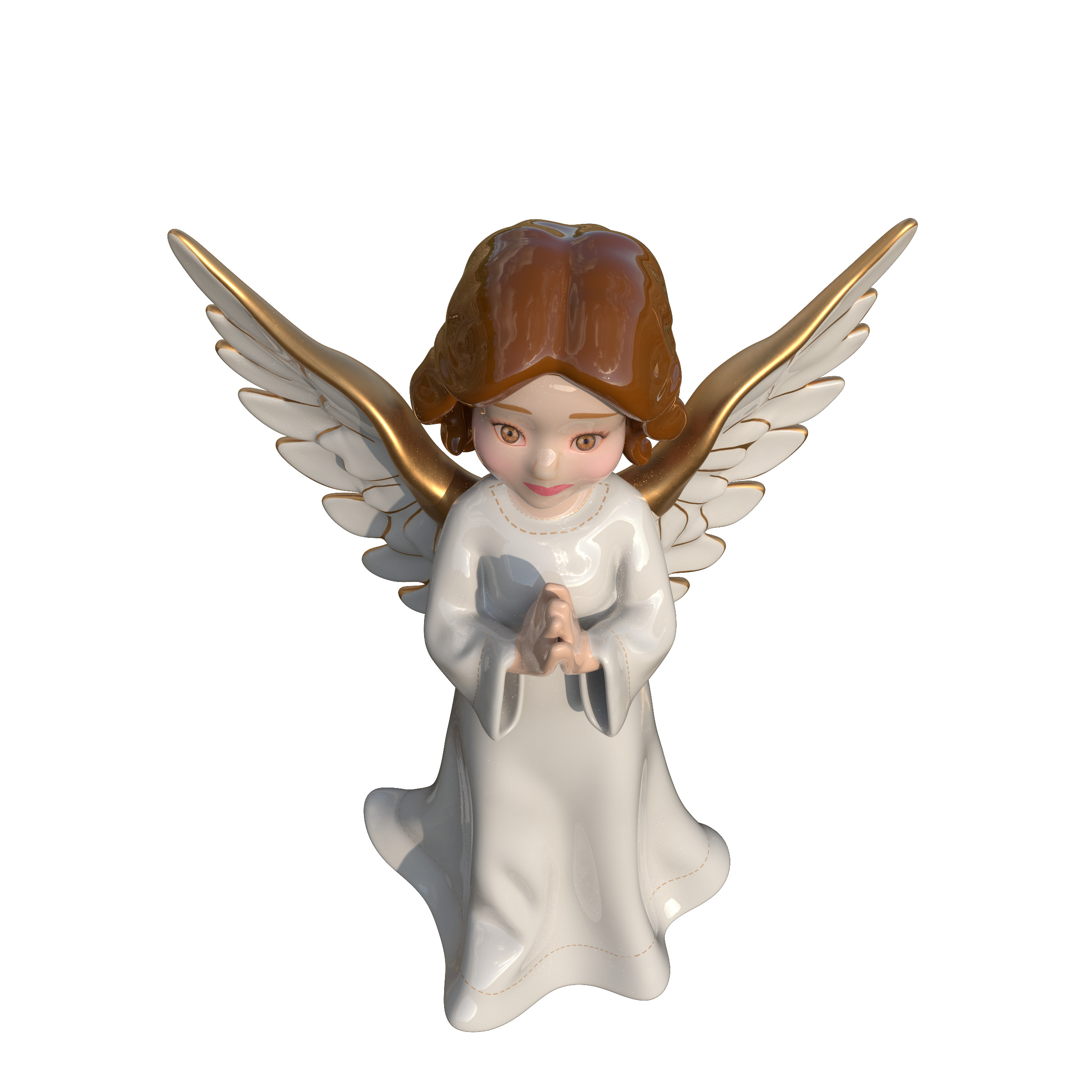 Christmas Angel Figurine 3D print model_17