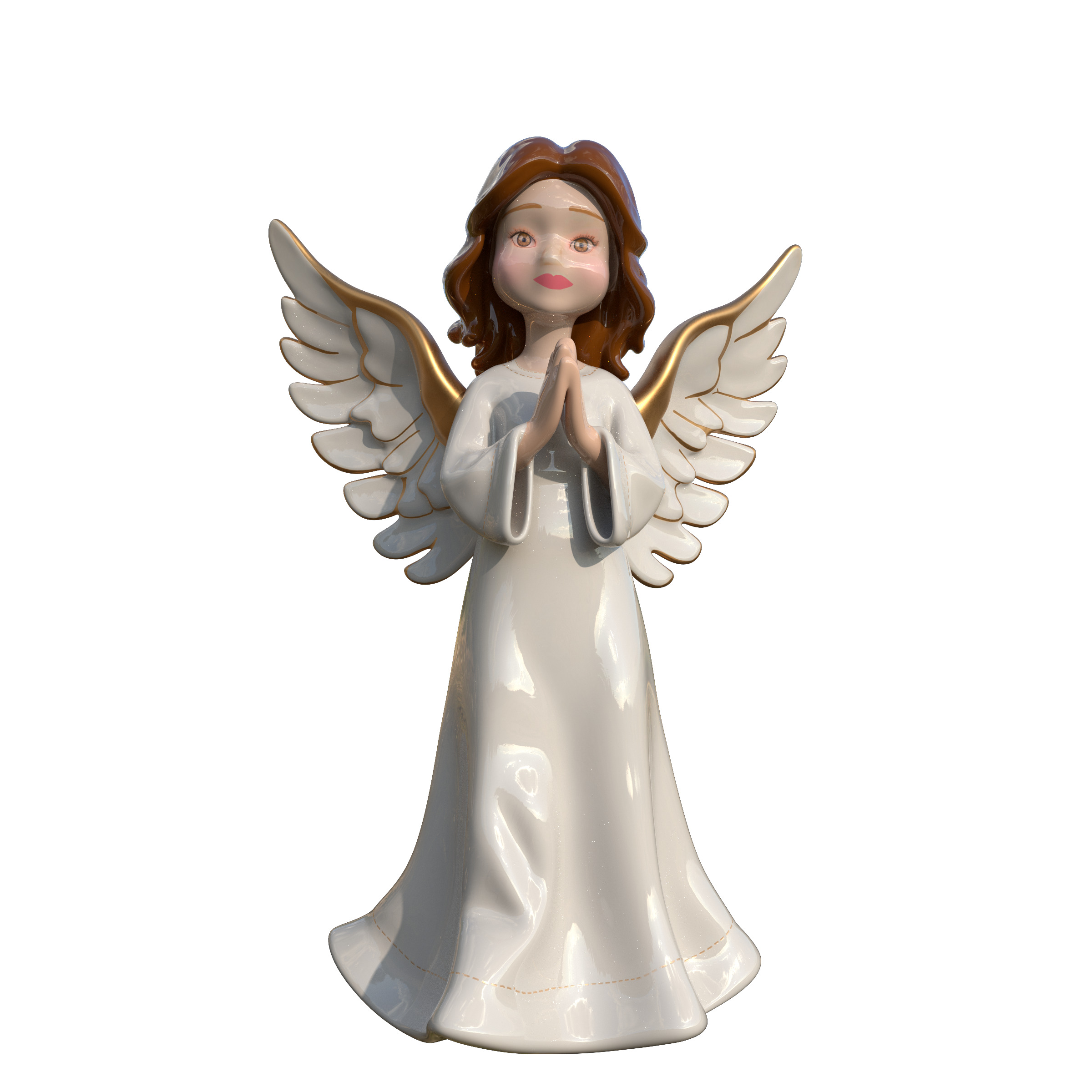 Christmas Angel Figurine 3D print model_15